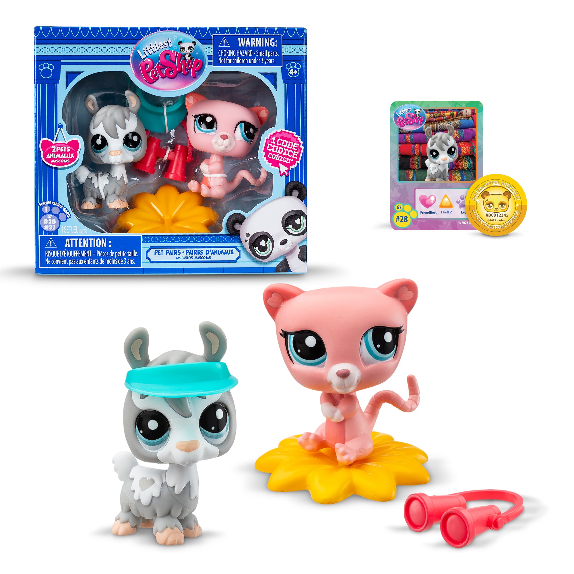 Littlest Pet Shop Pet Pairs 2 Pack - Alpaca & Rodent #28/32