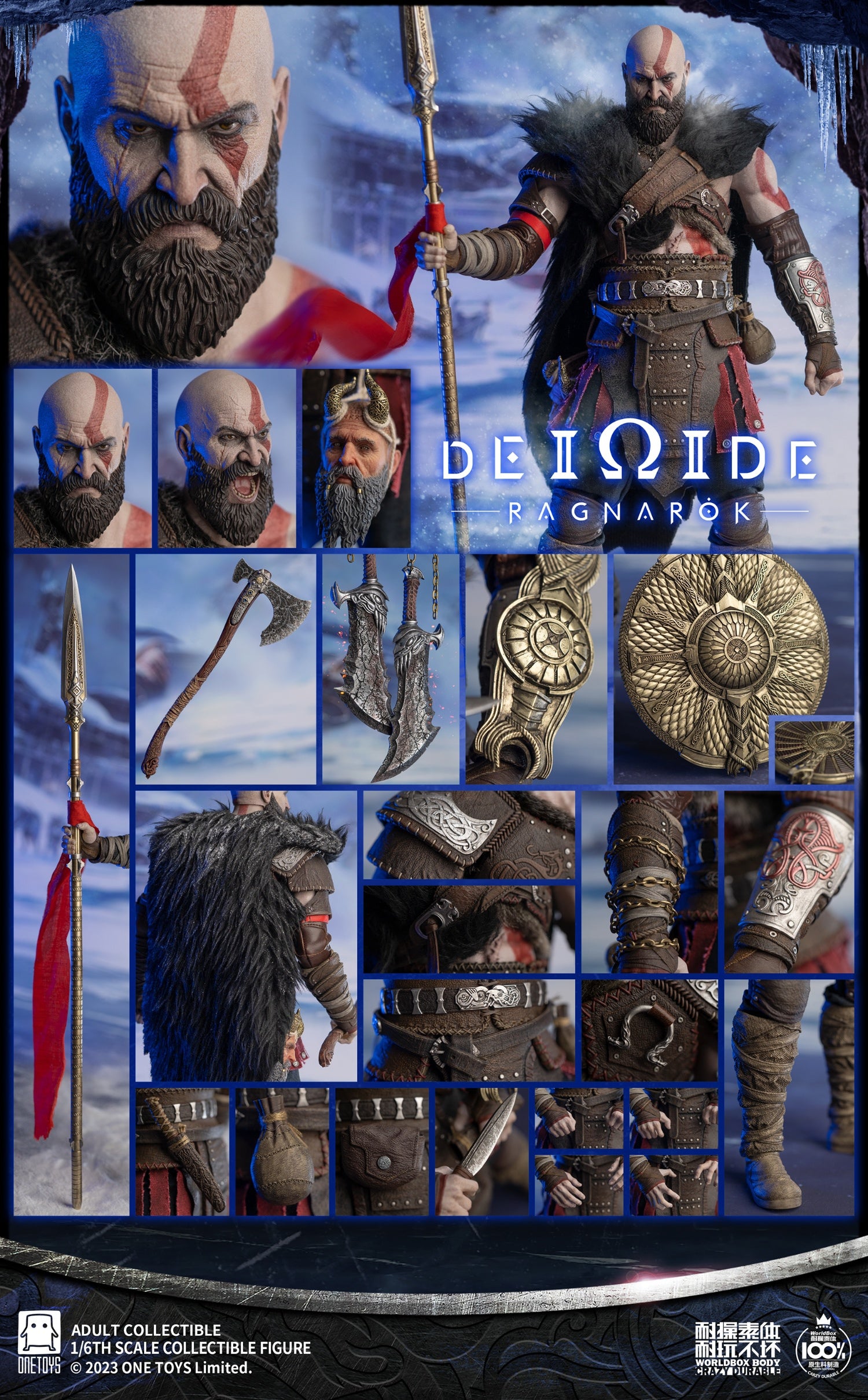 Worldbox x Onetoys Man Of War (God of War Kratos)