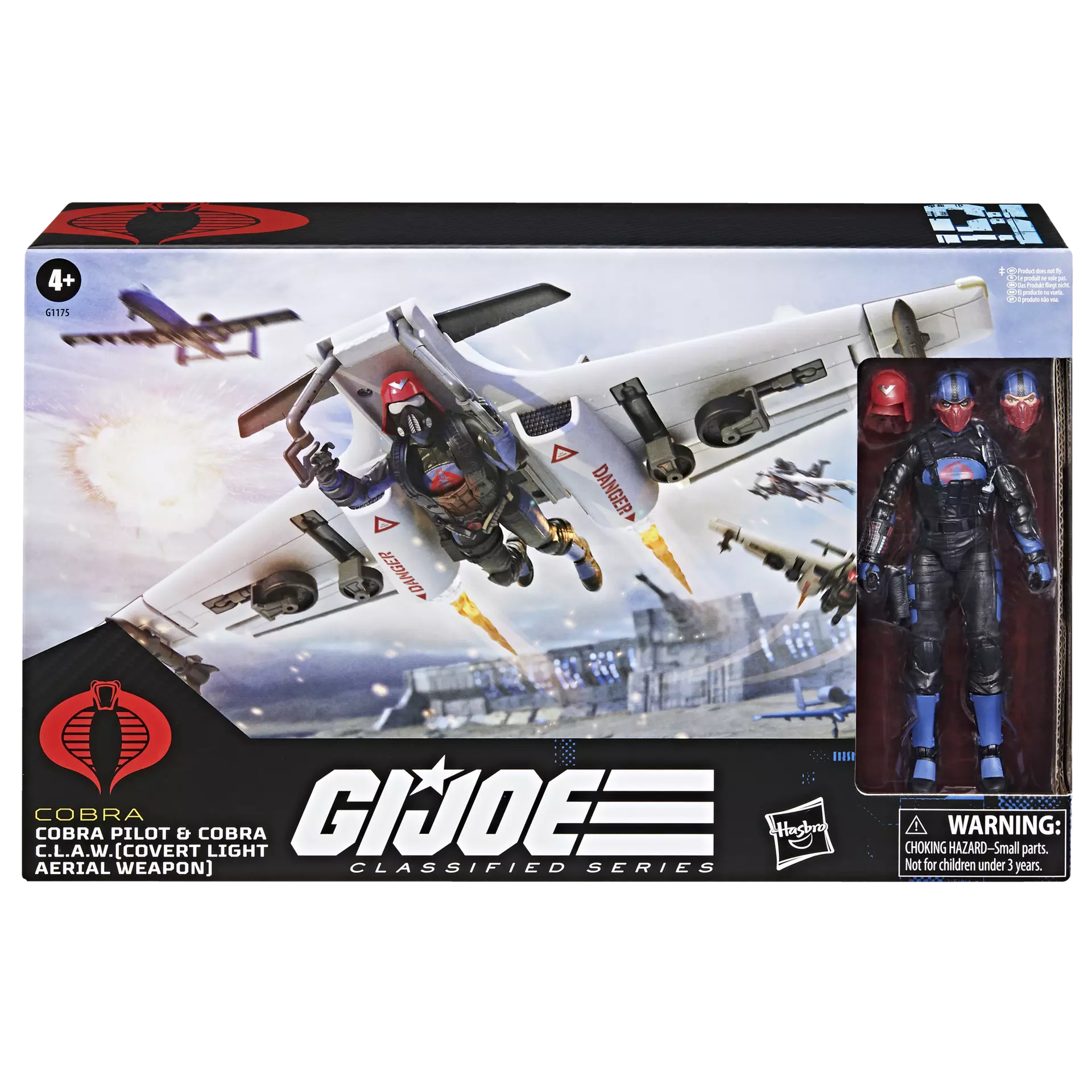 G.I. Joe Classified Series Cobra Pilot & Cobra C.L.A.W. (Covert Light Aerial Weapon)