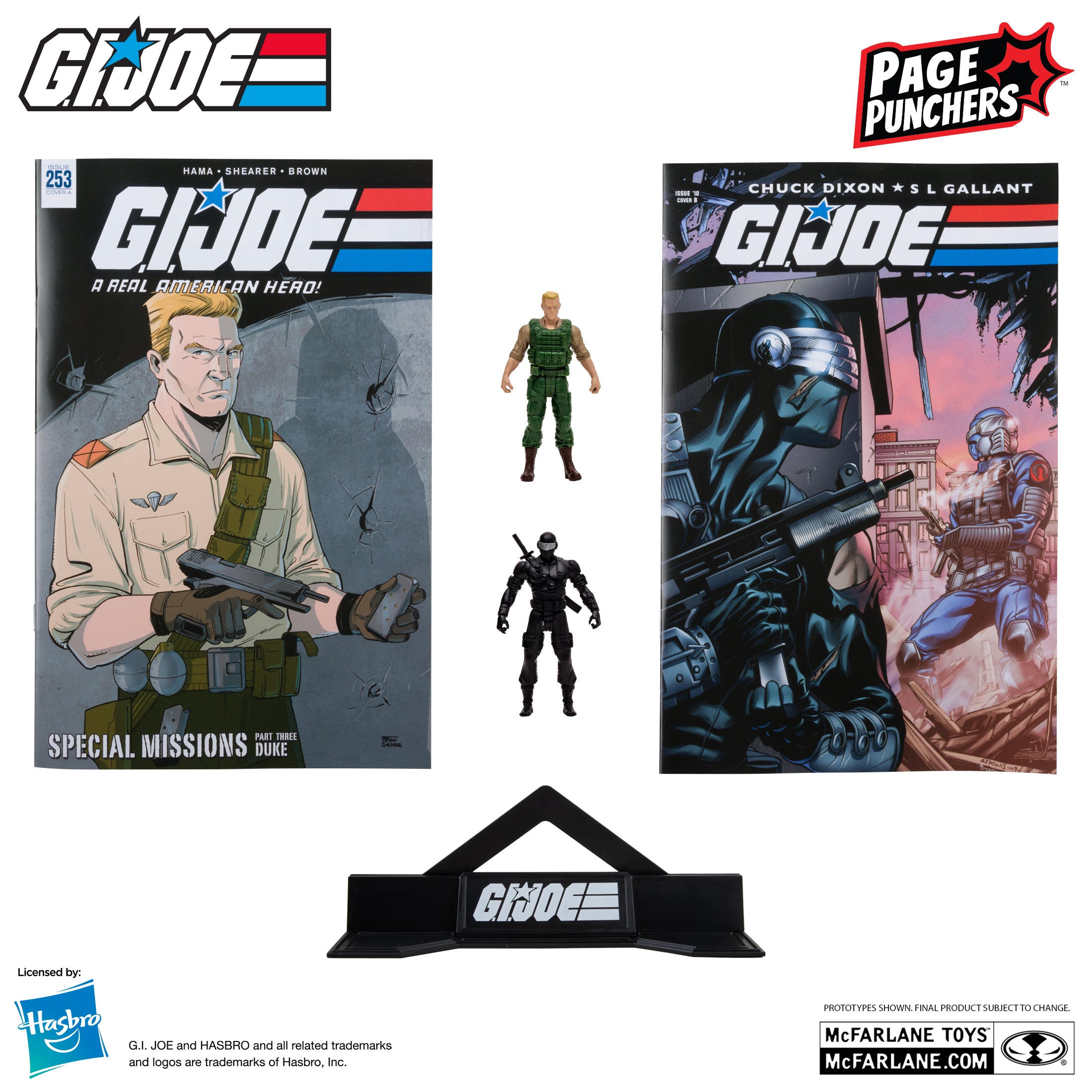 G.I. Joe Page Punchers 3" Duke & Snake Eyes