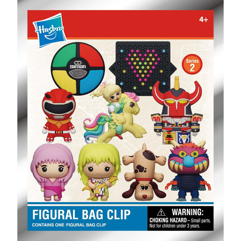 Hasbro Retro Toys Series 2 3D Foam Bag Clip RANDOM SINGLE BAG