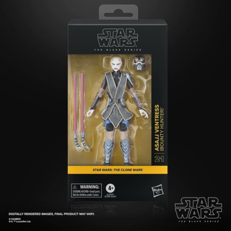 PRE-ORDER Star Wars Black Series (Clone Wars) Asajj Ventress (Bounty Hunter)