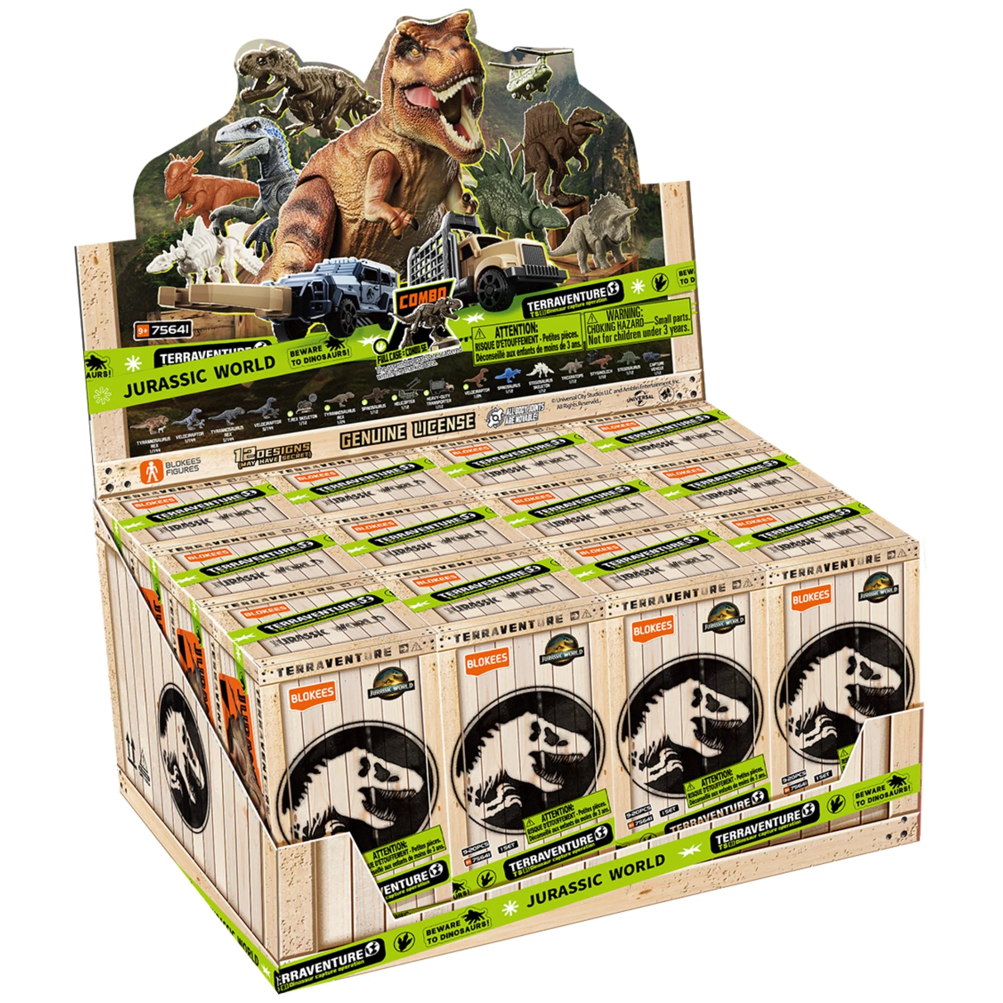 Jurassic World Blokees Terraventure SEALED BOX OF 12