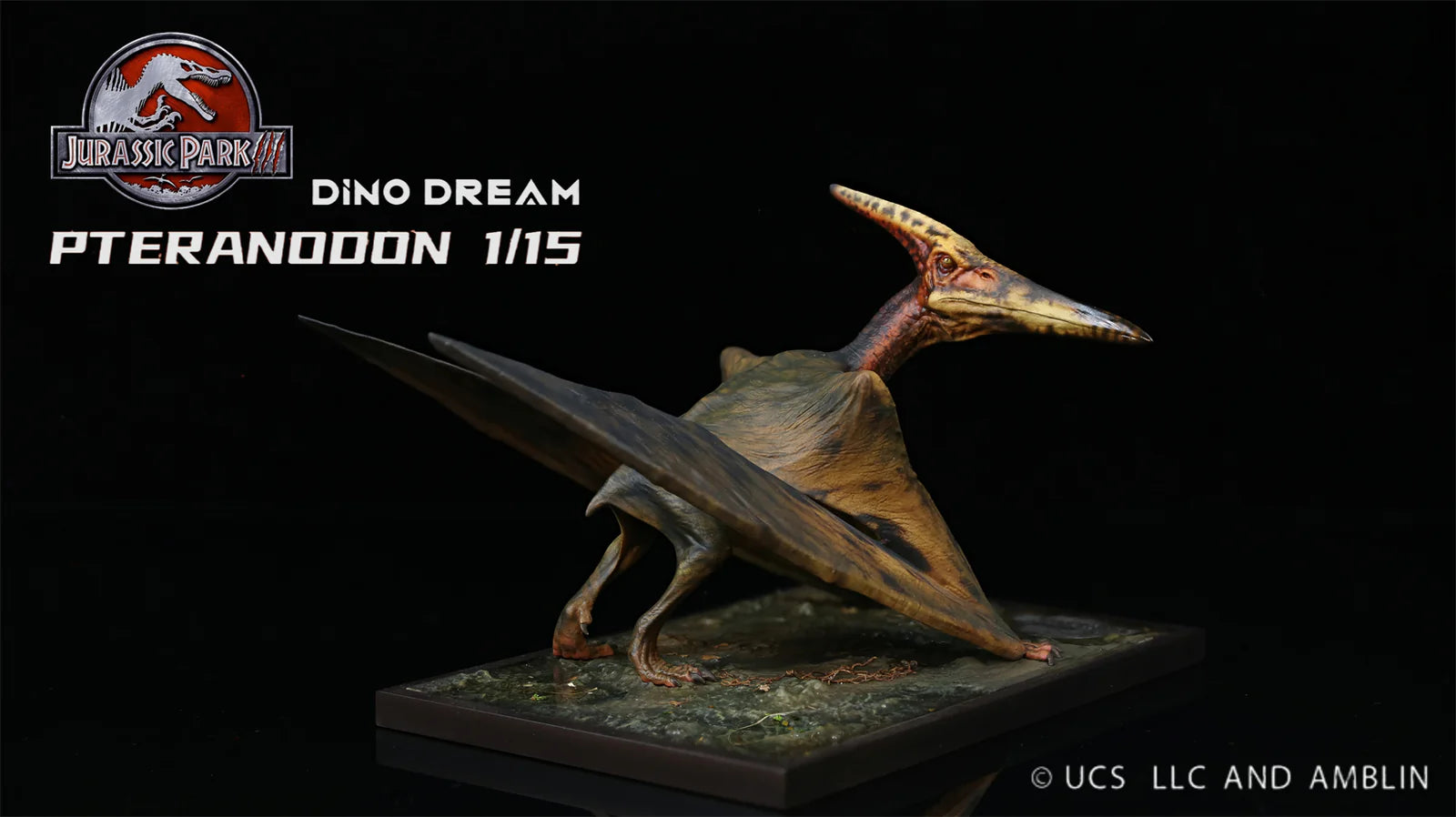 Dino Dream Jurassic Park 3 Pteranodon By The River 1/15 Scale Resin Model