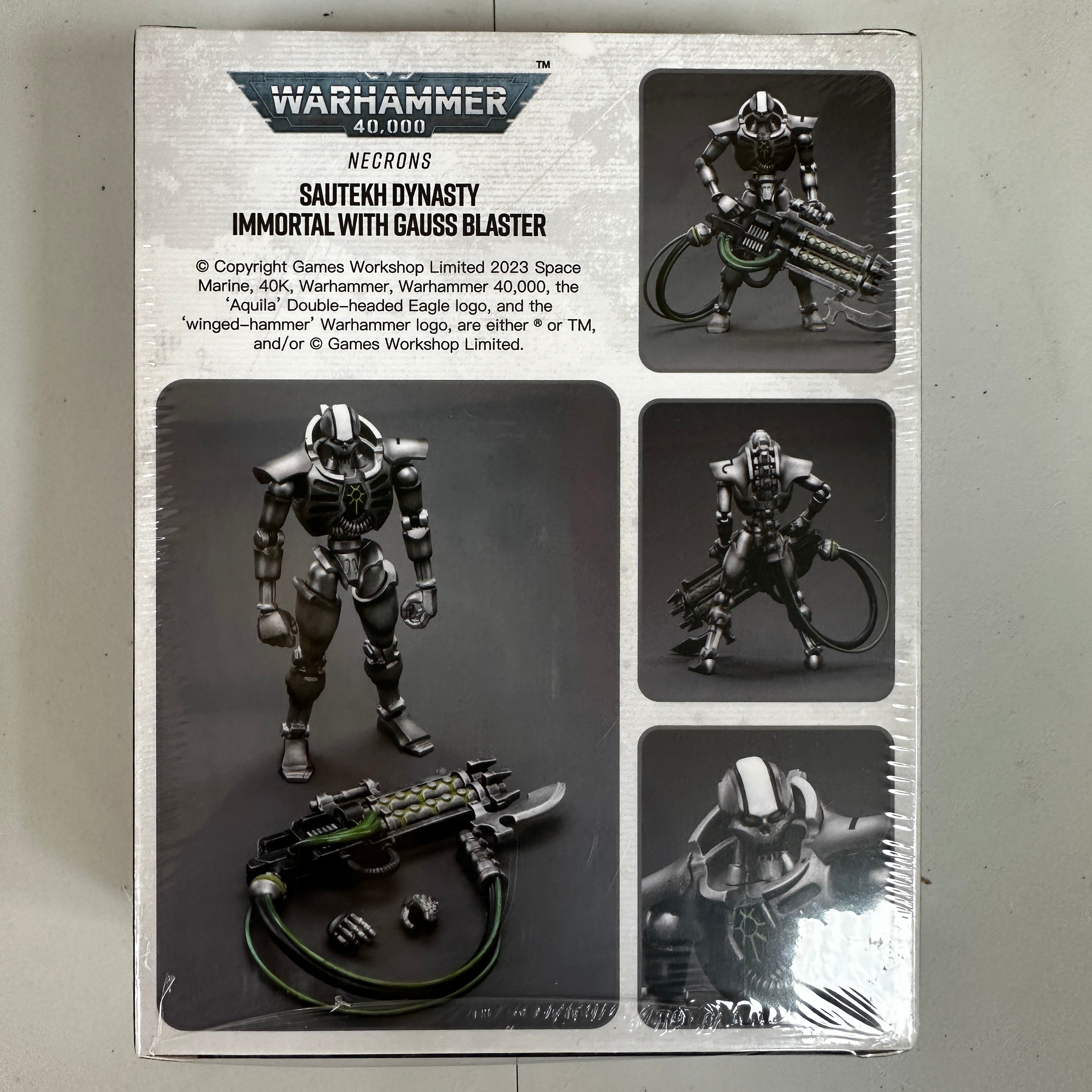 JOYTOY Warhammer 1/18 Necrons Sautekh Dynasty Immortal With Gauss Blaster