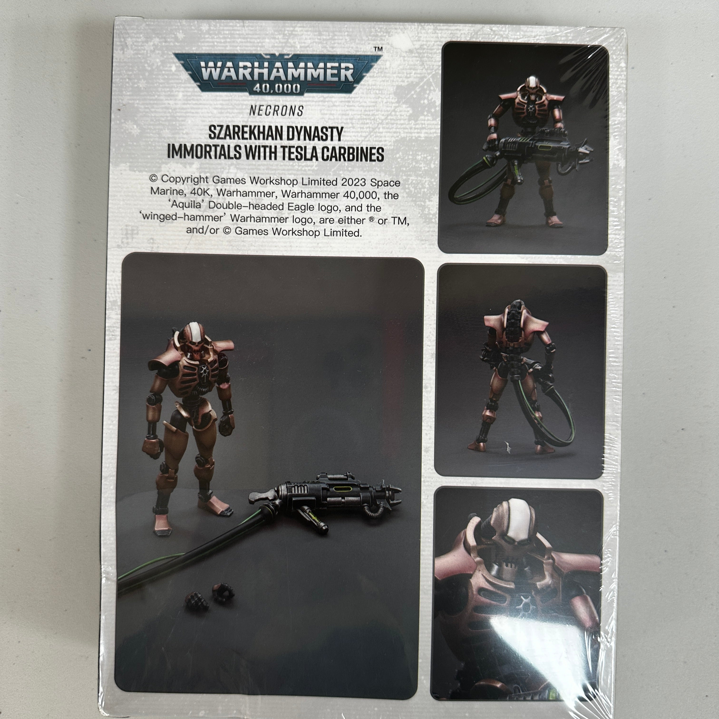 JOYTOY Warhammer 1/18 Szarekhan lmmortal with Tesla Carbines