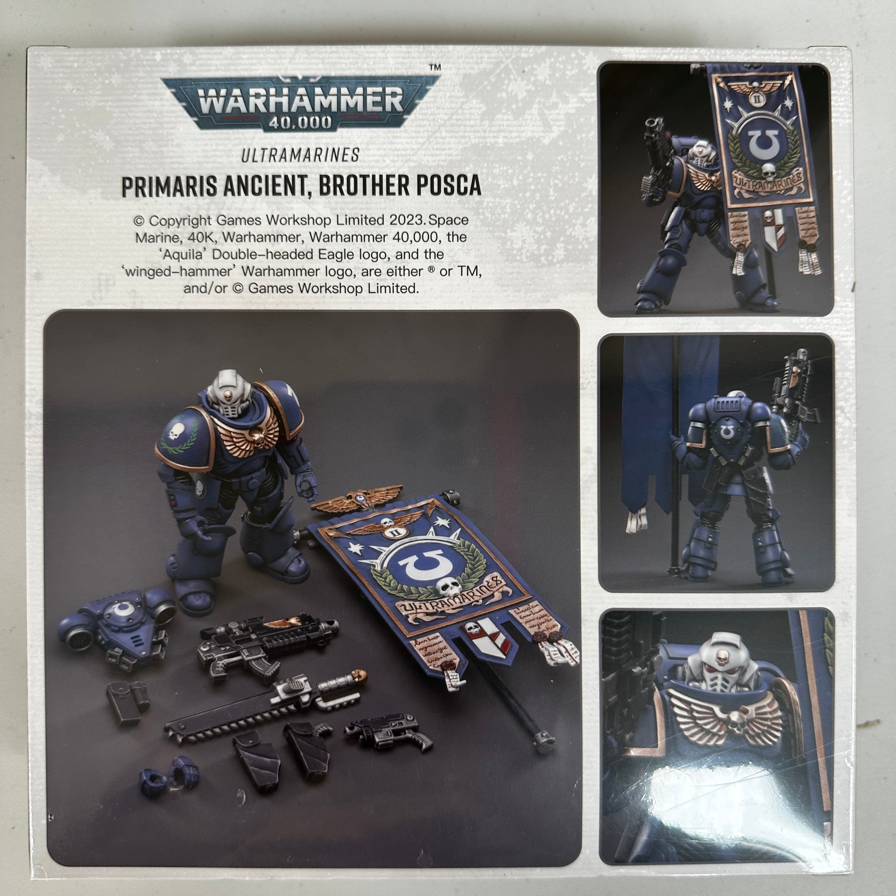 JOYTOY Warhammer 1/18 Ultramarines Primaris Ancient Posca