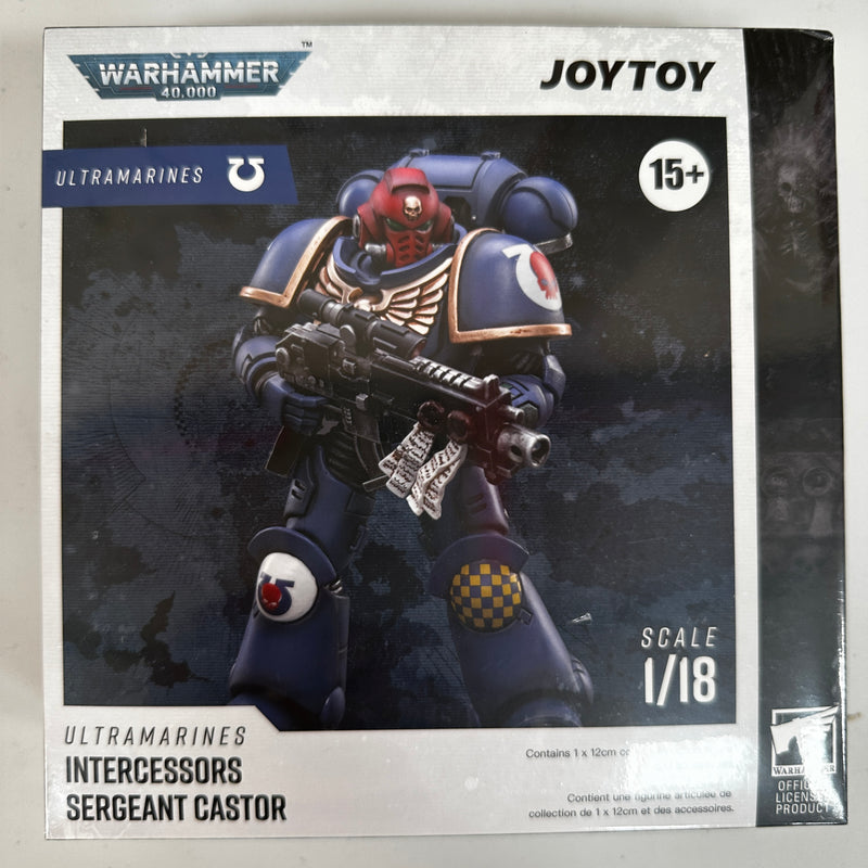 JOYTOY Warhammer 1/18 Ultramarines Brother Veteran Sergeant Castor