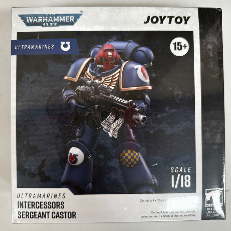 JOYTOY Warhammer 1/18 Ultramarines Intercessors Sergeant Castor