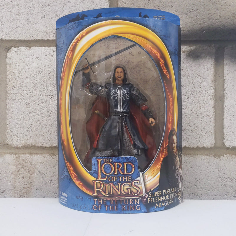 Lord of the Rings Toybiz Return of the King Super Poseable Pelenndor Fields Aragorn