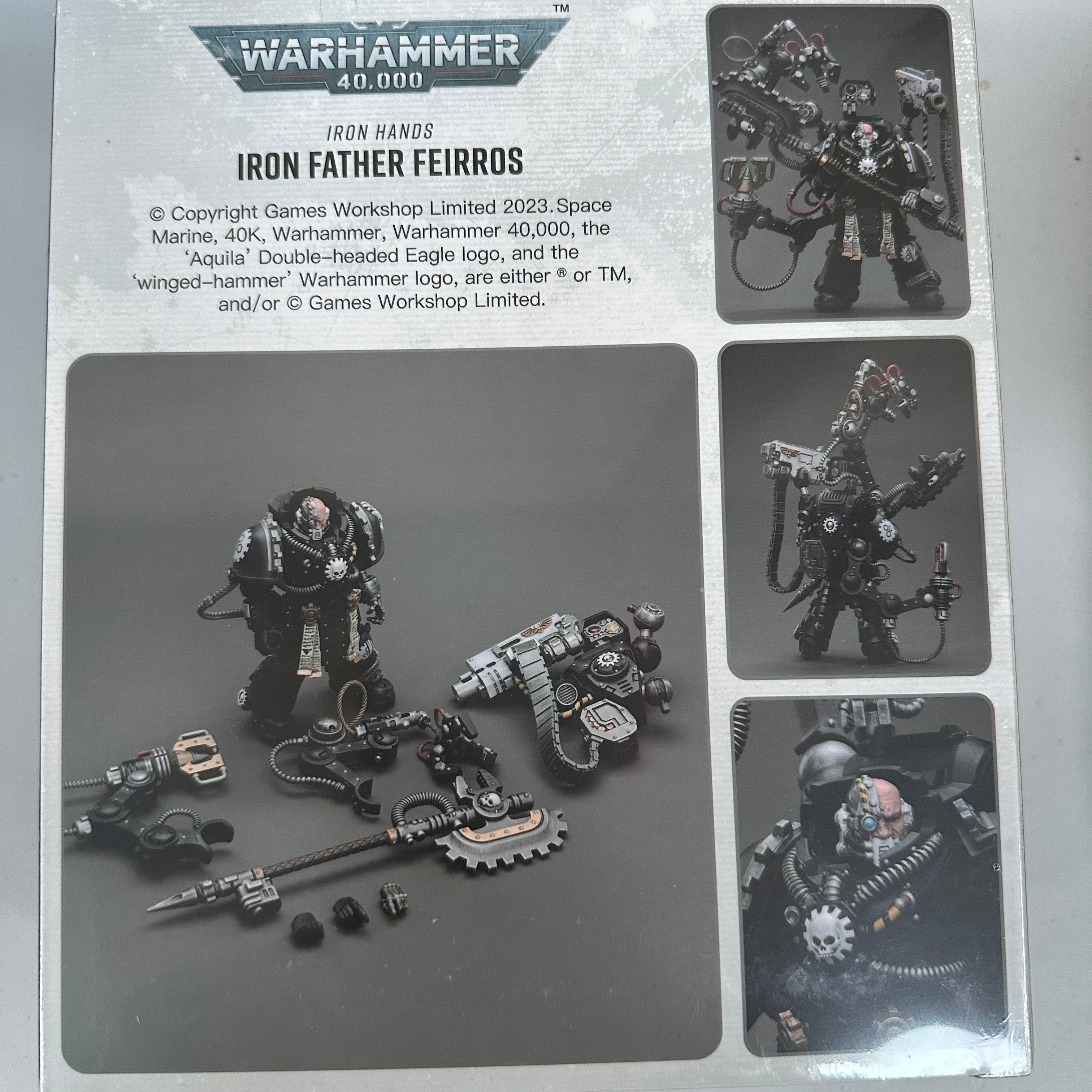 JOYTOY Warhammer 1/18 Iron Hands Iron Father Feirros