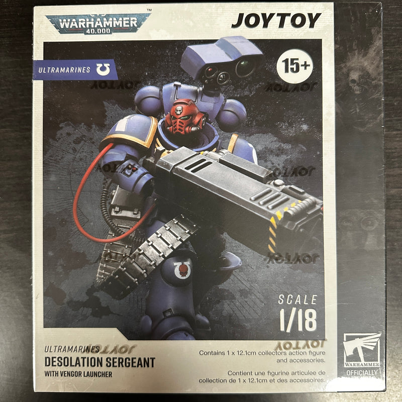 JOYTOY Ultramarines Desolation Sergeant with Vengor Launcher 1/18