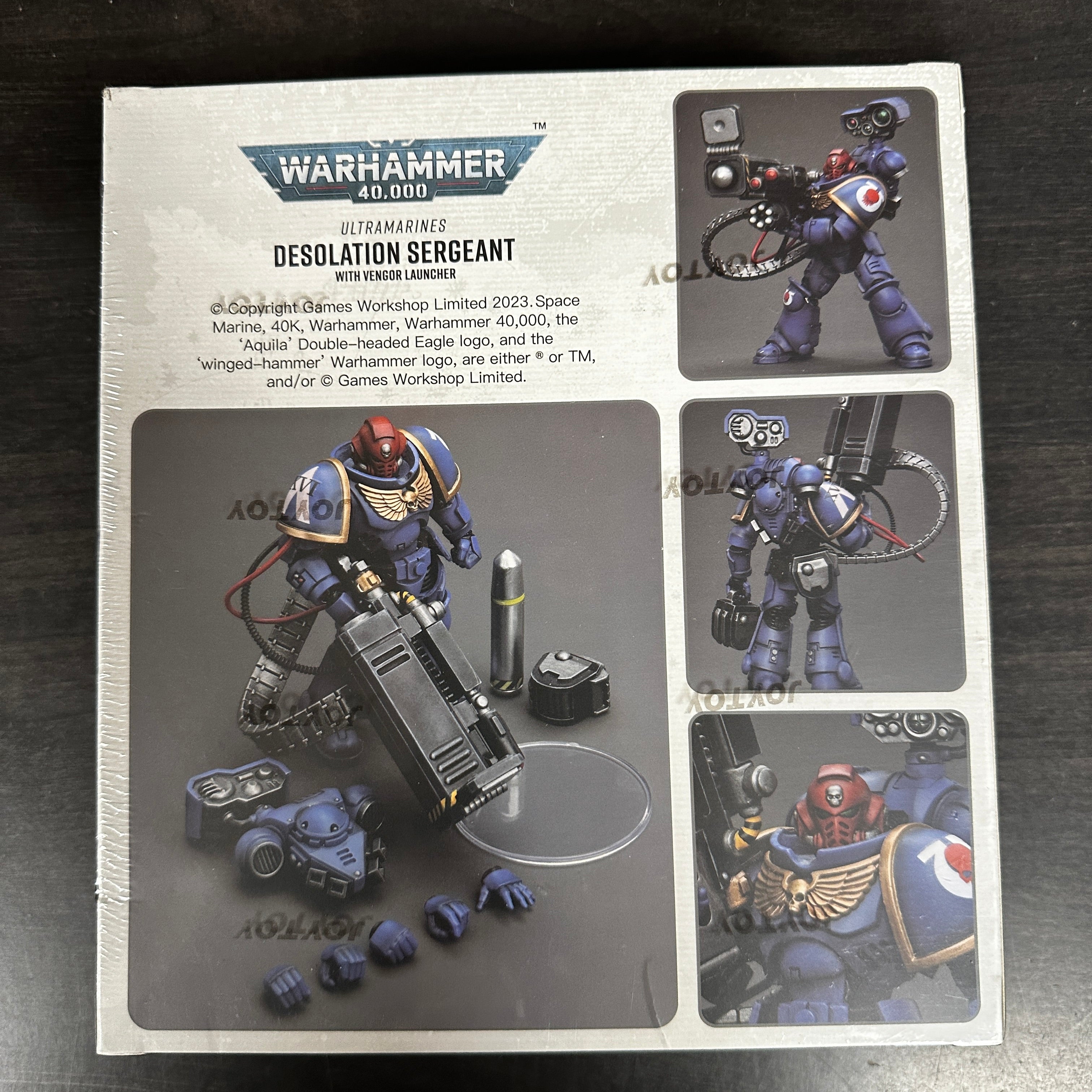 JOYTOY Ultramarines Desolation Sergeant with Vengor Launcher 1/18