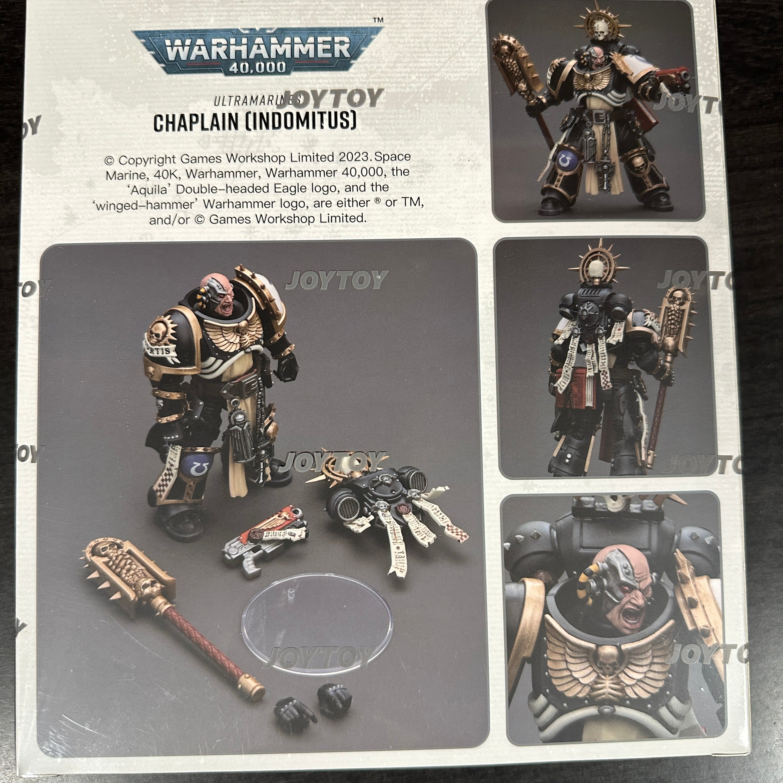 JOYTOY Warhammer 1/18 Ultramarines Chaplain (Indomitus)