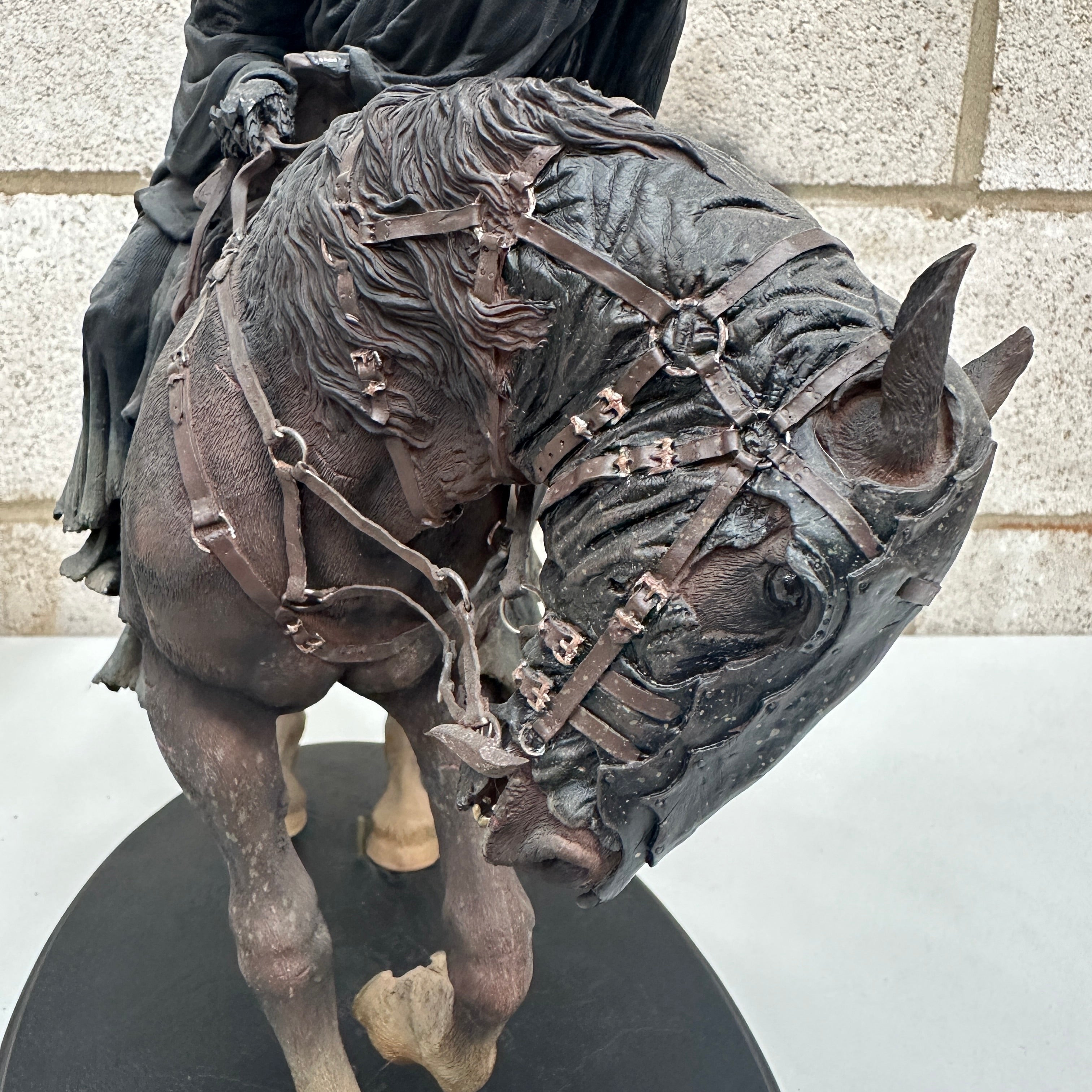 Sideshow Weta Lord of the Rings Ringwraith and Steed Statue PRE OWNED