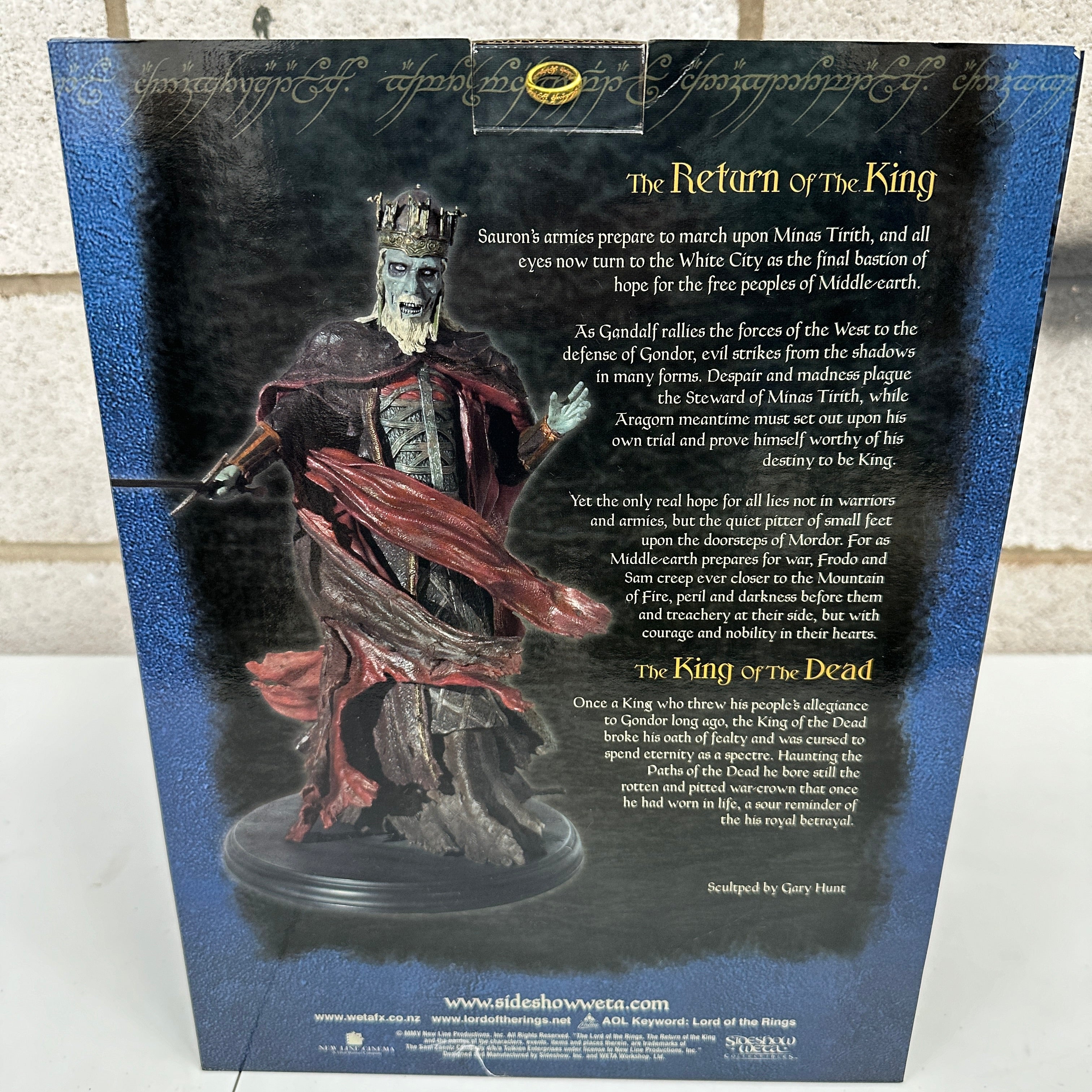 Sideshow Weta Lord of the Rings King of the Dead Statue PRE OWNED