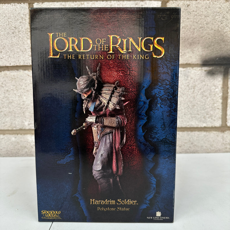 Sideshow Weta Lord of the Rings Haradrim Soldier Statue PRE OWNED