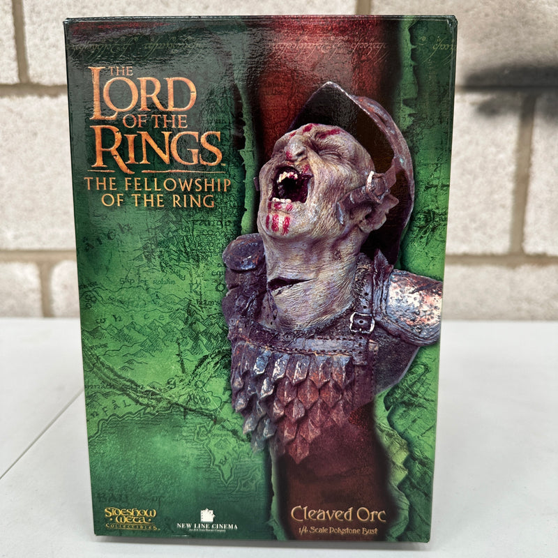Sideshow Weta Lord of the Rings Cleaved Orc Polystone Bust PRE OWNED