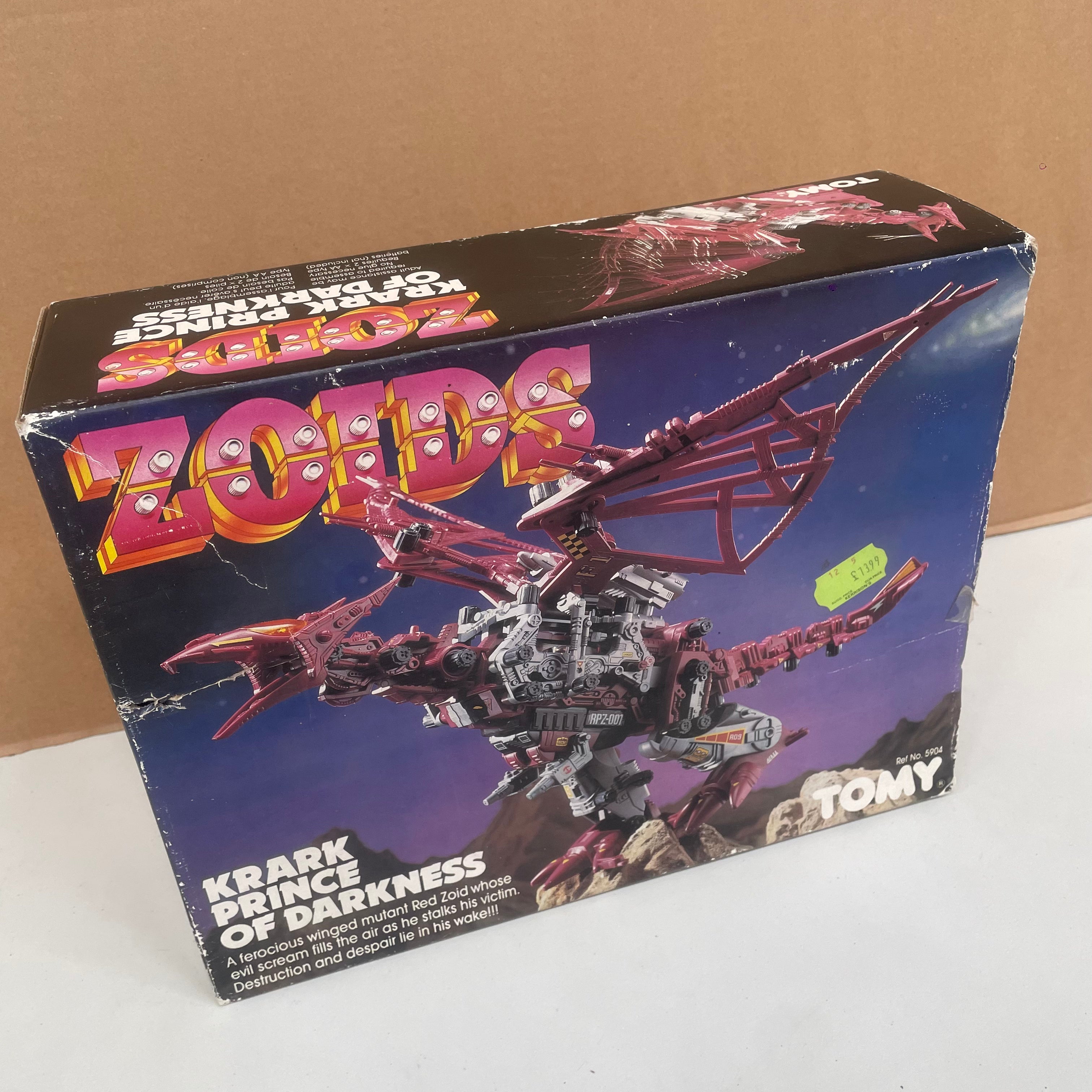 Zoids Vintage Boxed Krark Prince Of Darkness