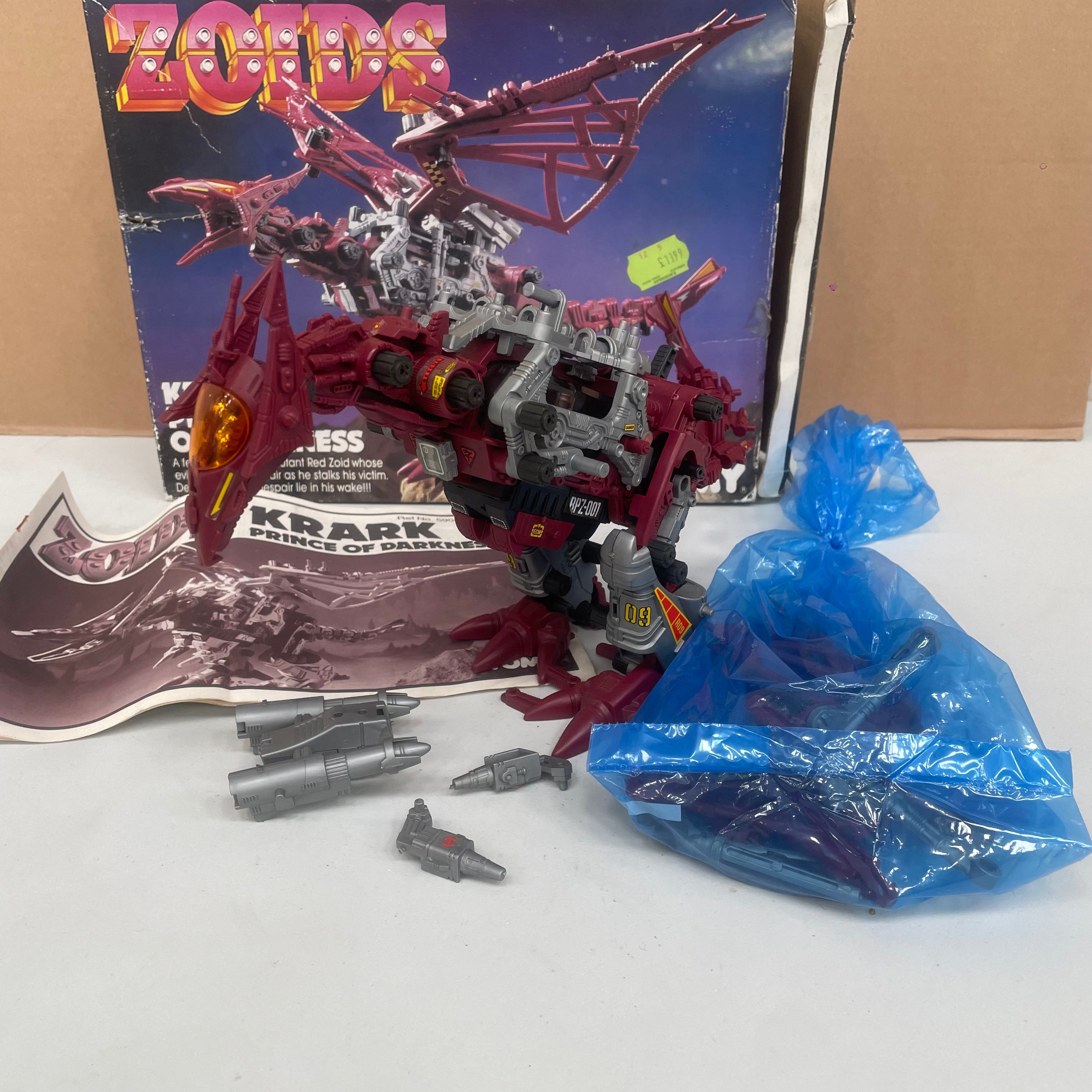 Zoids Vintage Boxed Krark Prince Of Darkness