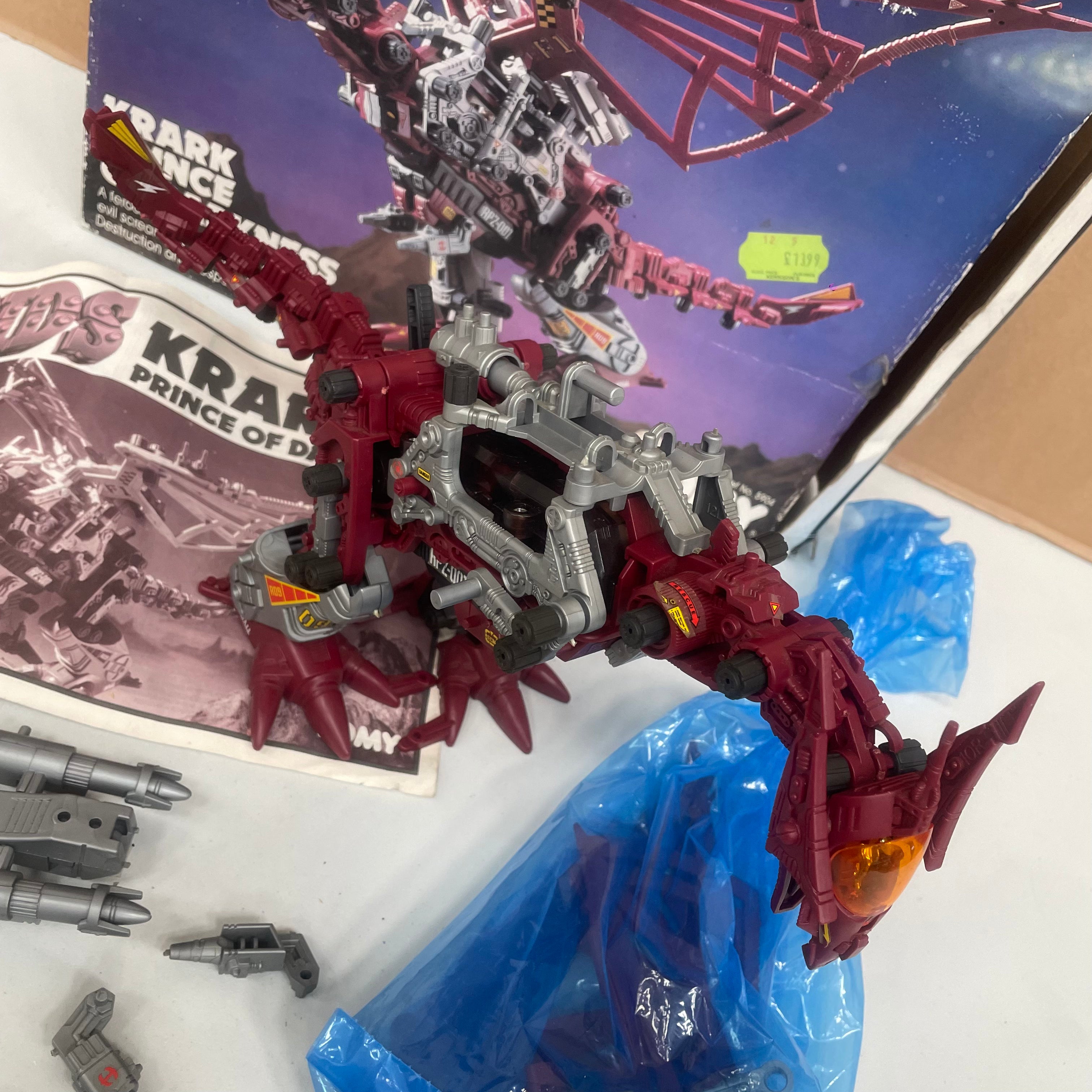 Zoids Vintage Boxed Krark Prince Of Darkness