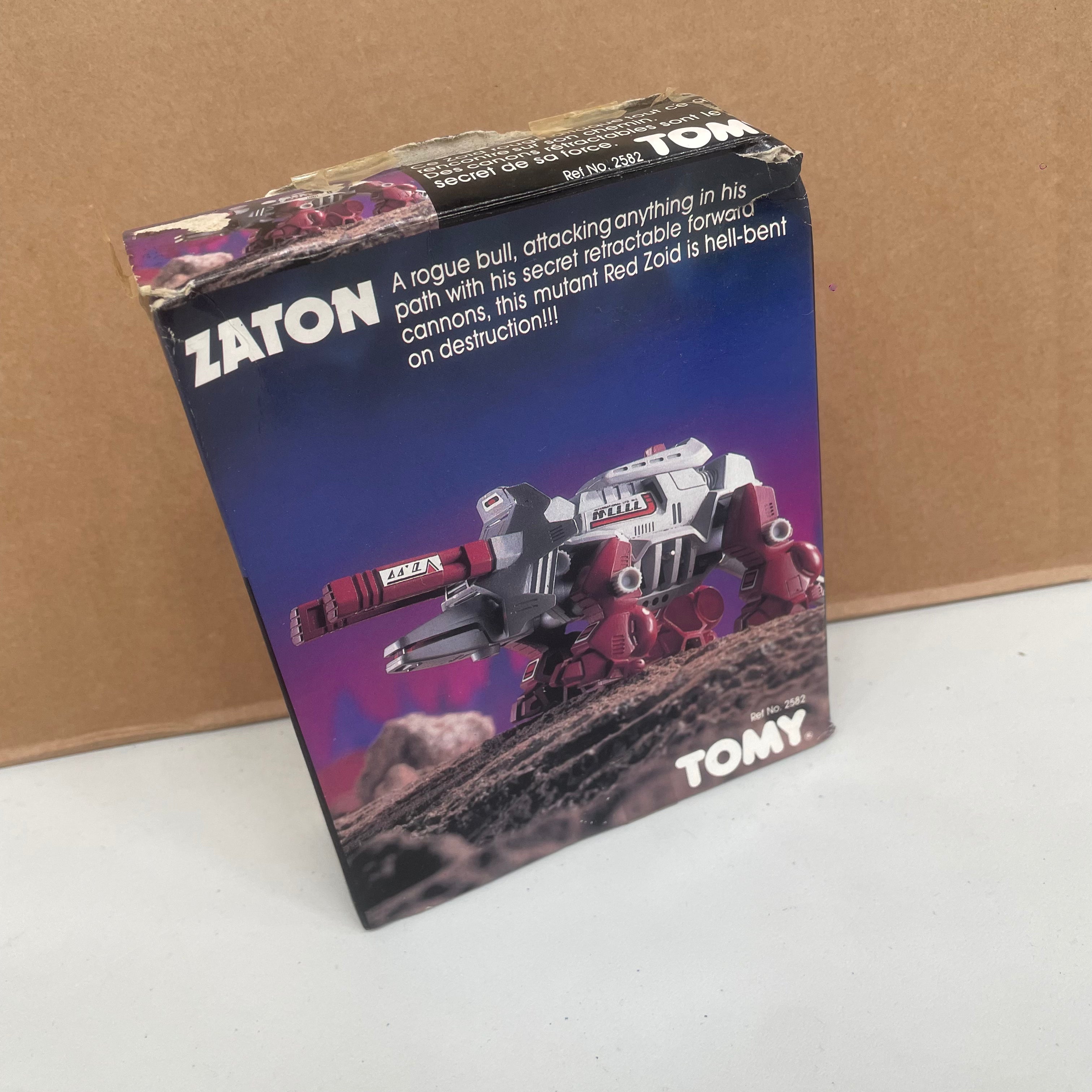 Zoids Vintage Boxed Zaton Damaged