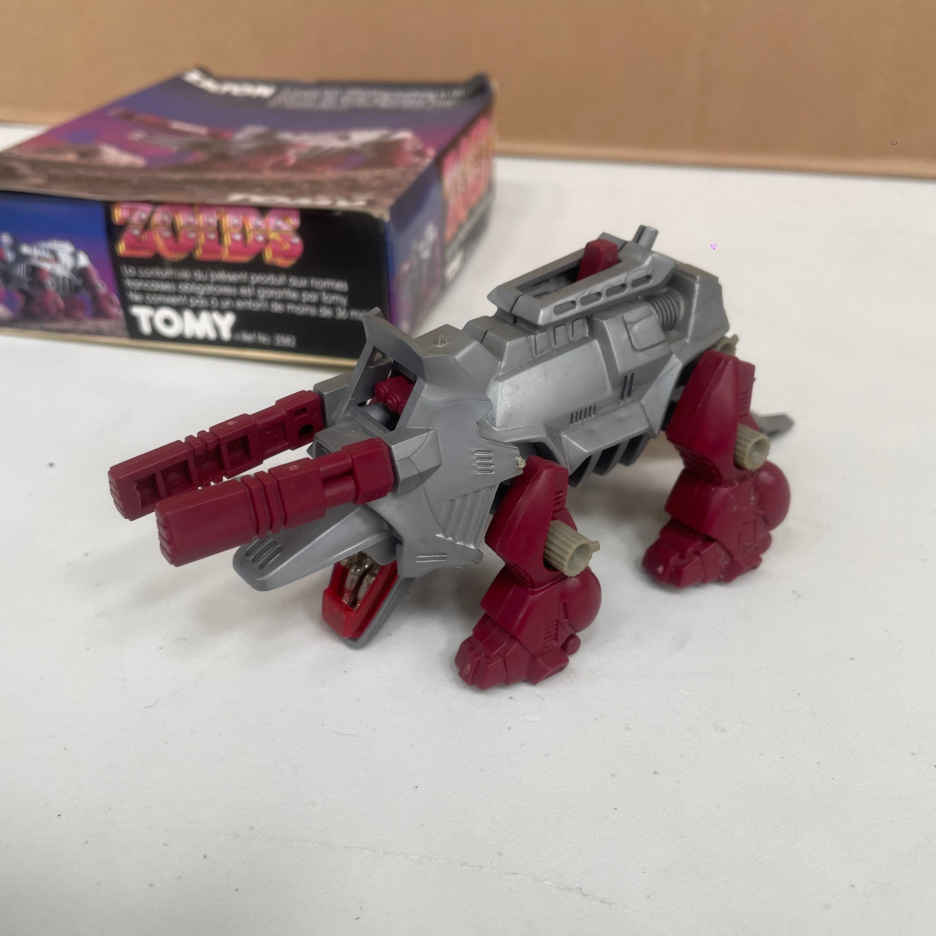 Zoids Vintage Boxed Zaton Damaged