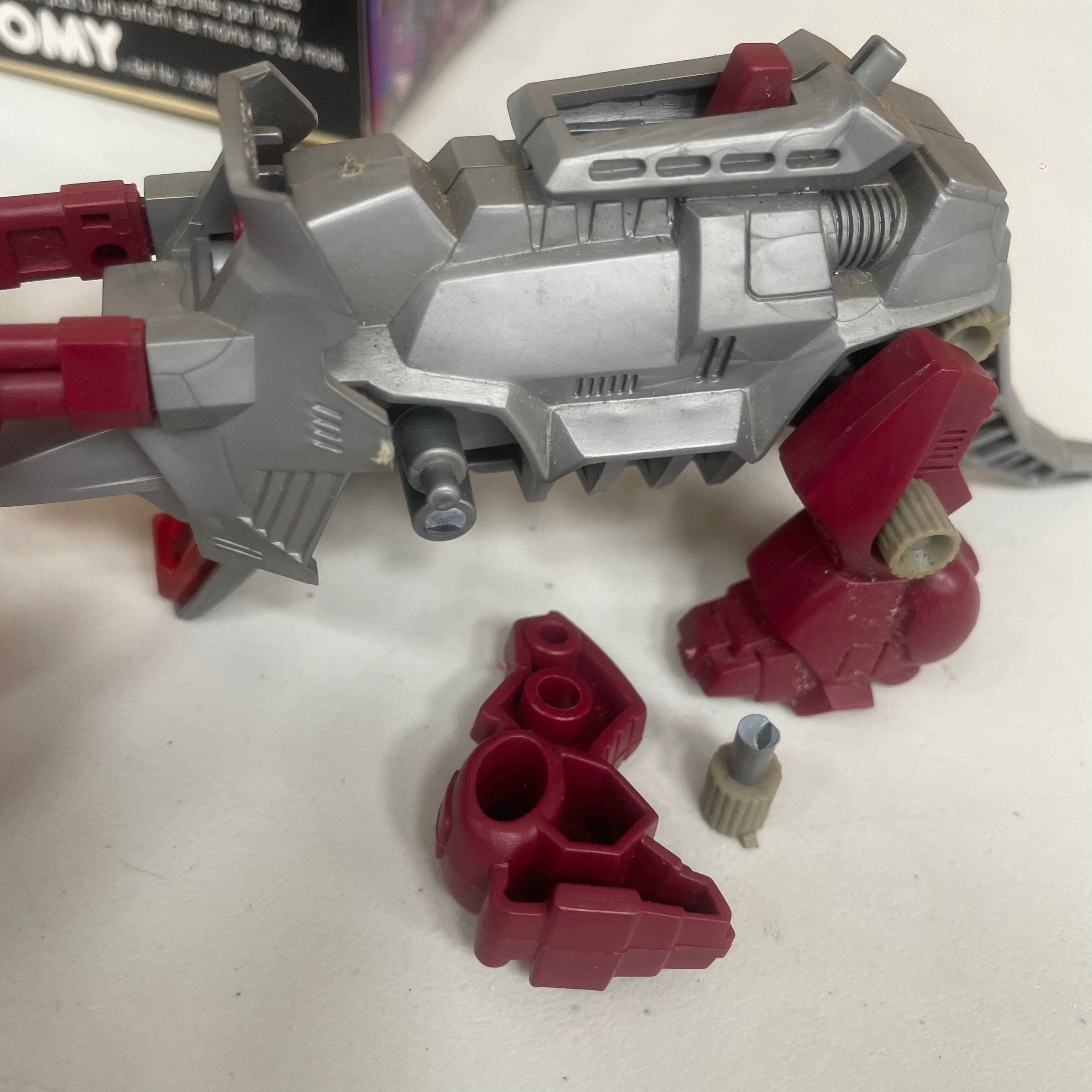 Zoids Vintage Boxed Zaton Damaged