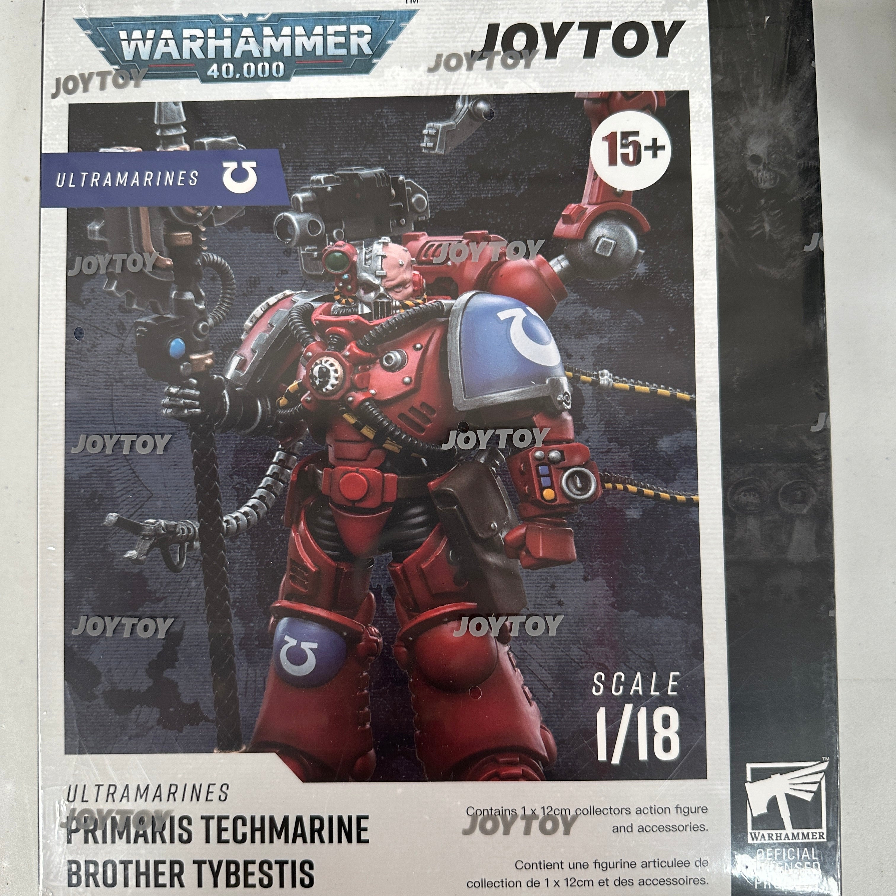 JOYTOY 1/18 Warhammer Ultramarines Primaris Techmarine Brother Tybestis