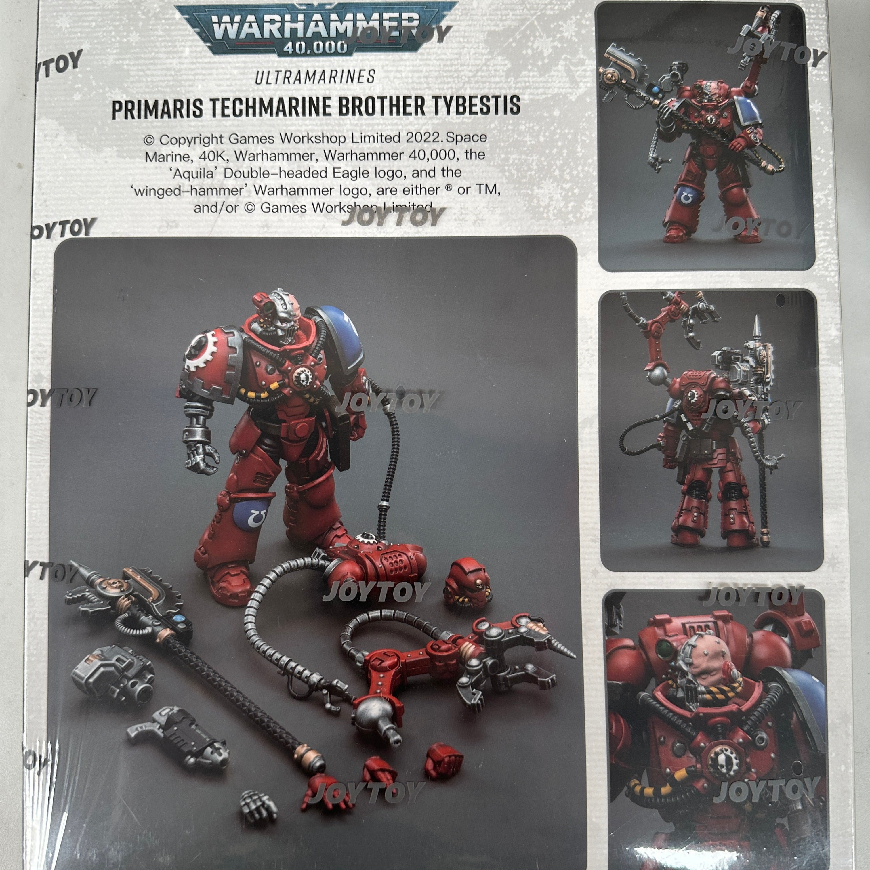 JOYTOY 1/18 Warhammer Ultramarines Primaris Techmarine Brother Tybestis