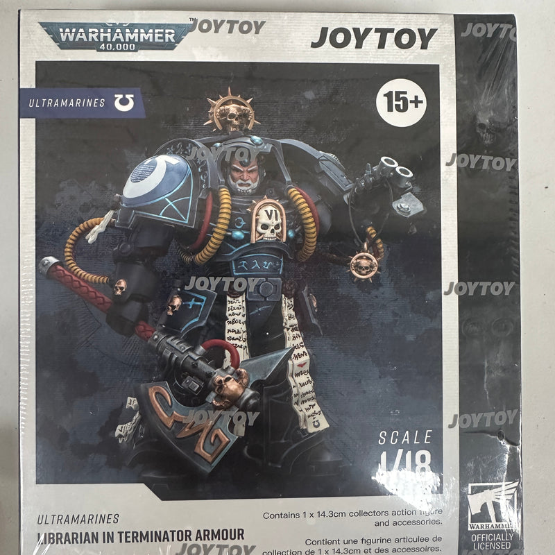JOYTOY 1/18 Warhammer 40K Ultramarines Librarian In Terminator Armour