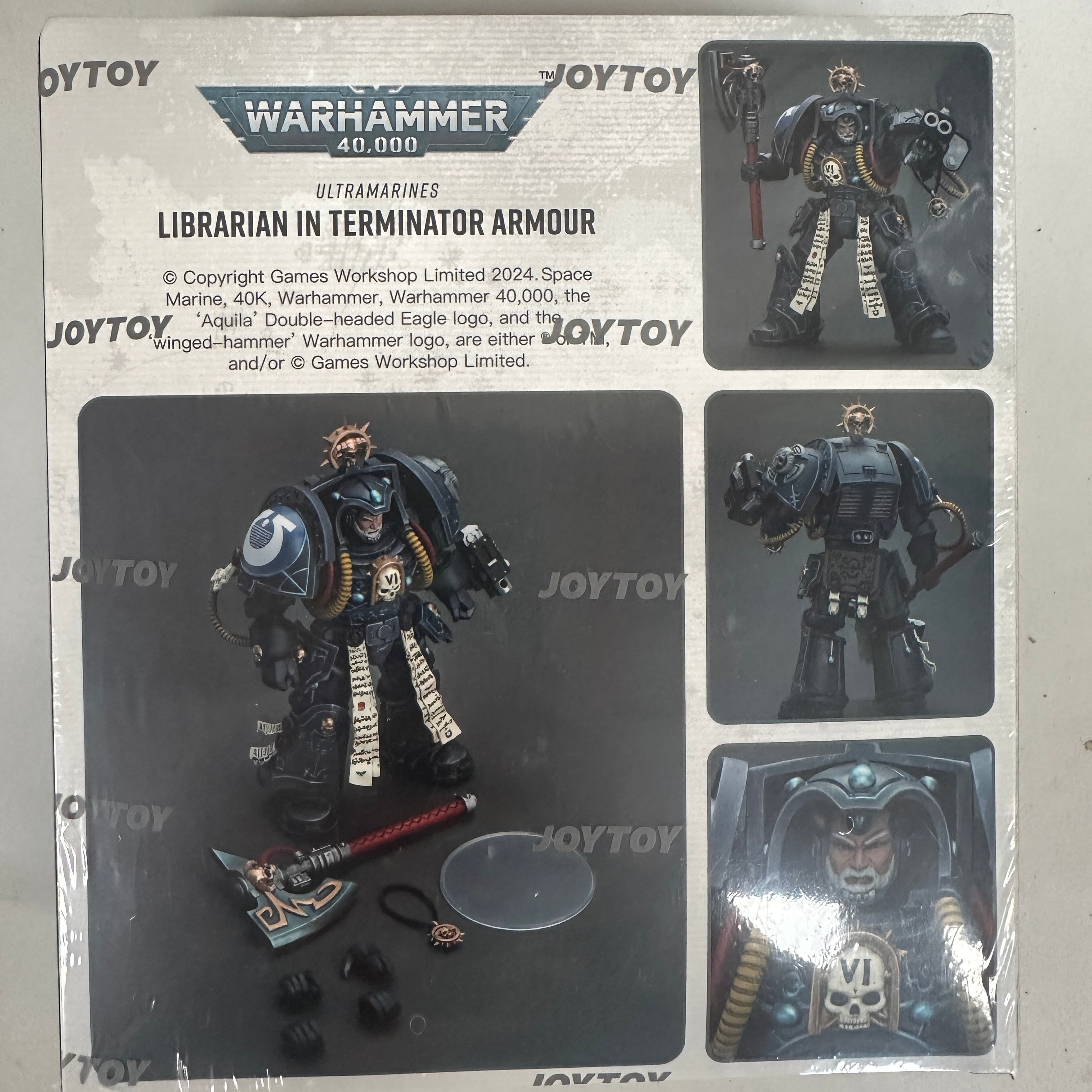 JOYTOY 1/18 Warhammer 40K Ultramarines Librarian In Terminator Armour