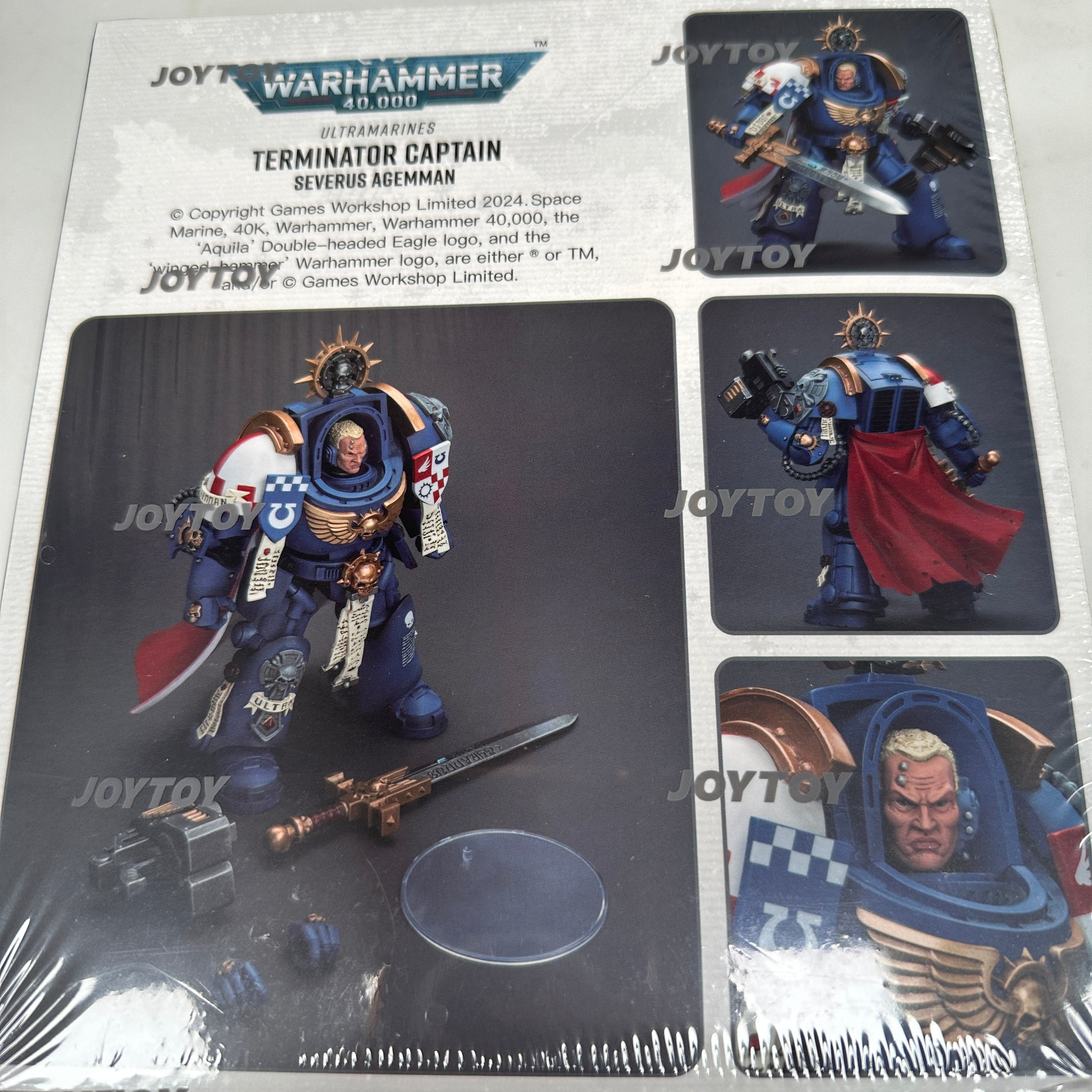 JOYTOY 1/18 Warhammer 40K Ultramarines Terminator Captain Severus Agemman