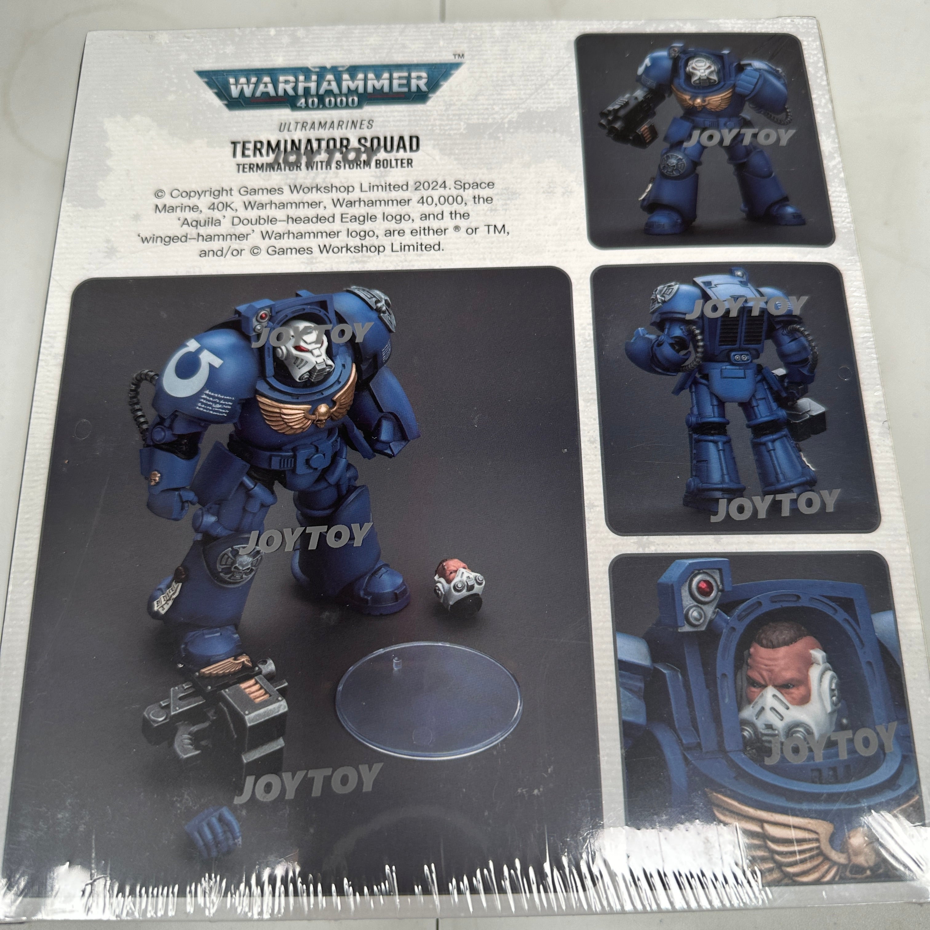 JOYTOY 1/18 Warhammer 40K Ultramarines Terminator Squad with Storm Bolter