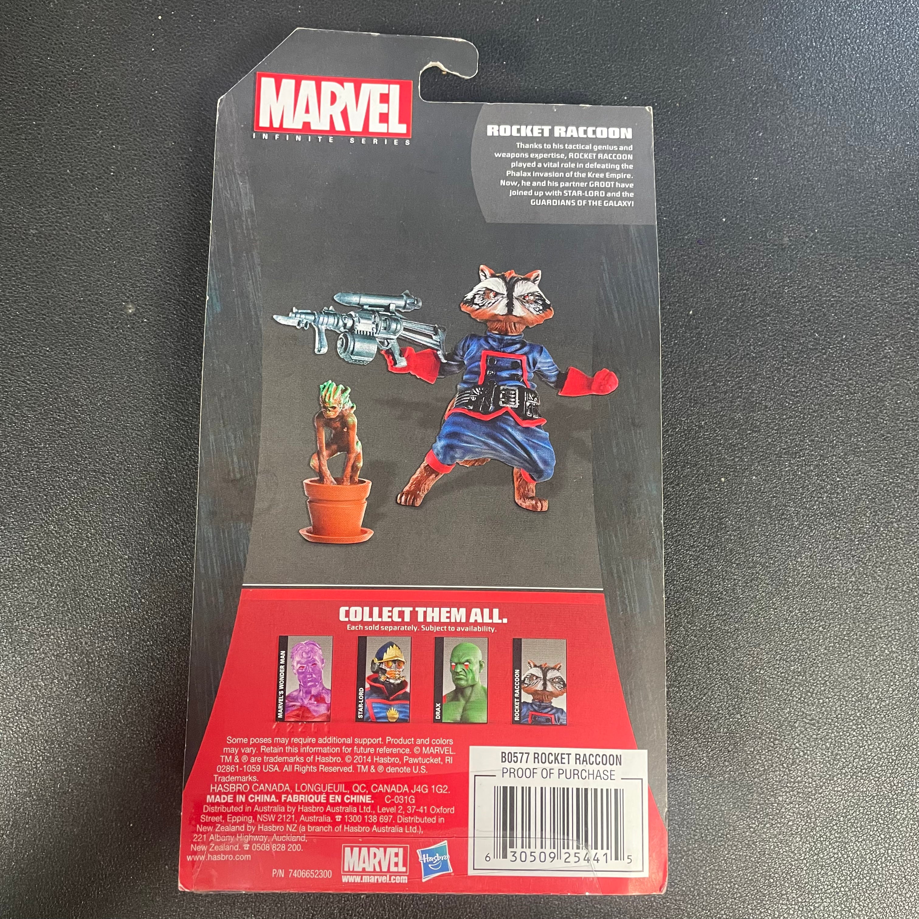 Marvel Infinite Series 3.75" Rocket Racoon (Pre Owned) (A)