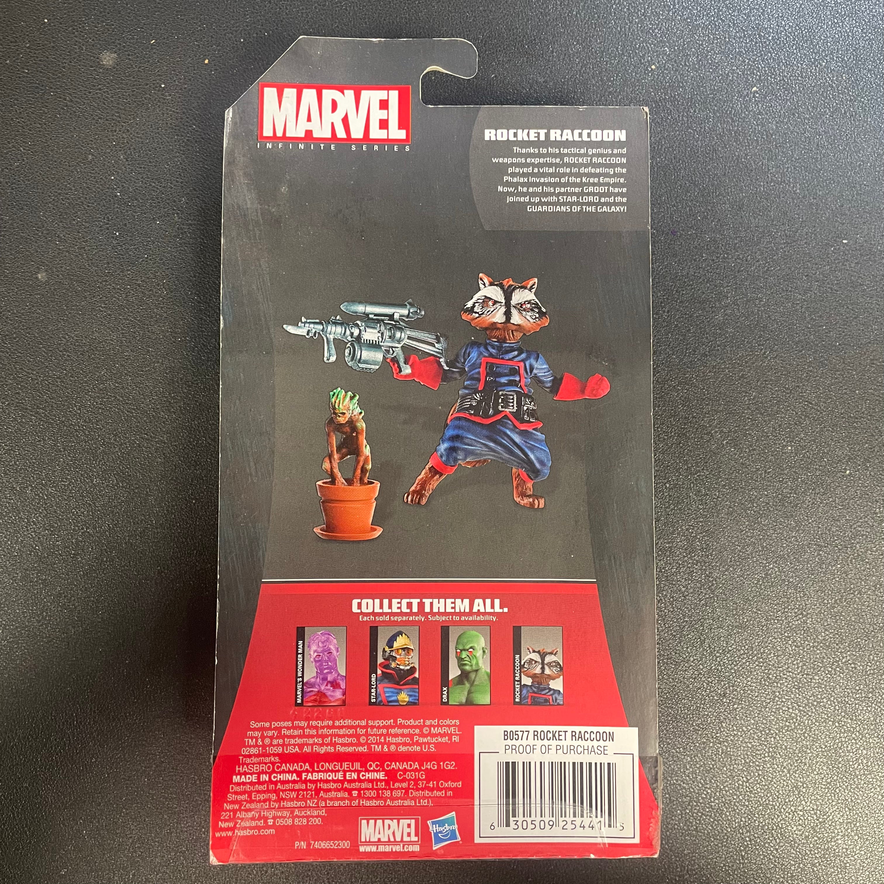 Marvel Infinite Series 3.75" Rocket Racoon (Pre Owned) (B)