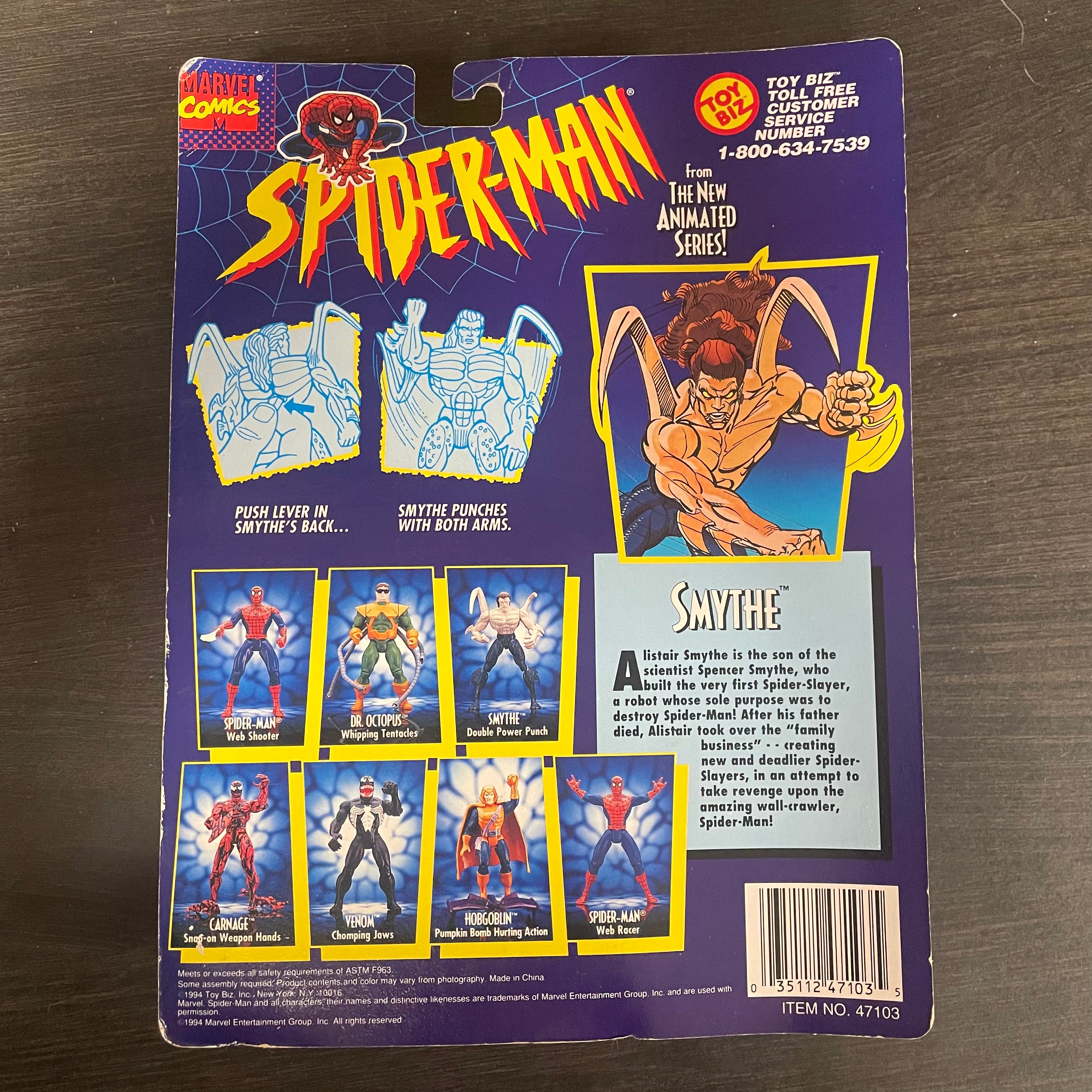 Spider-Man Smythe 90s Animated Series PRE-OWNED