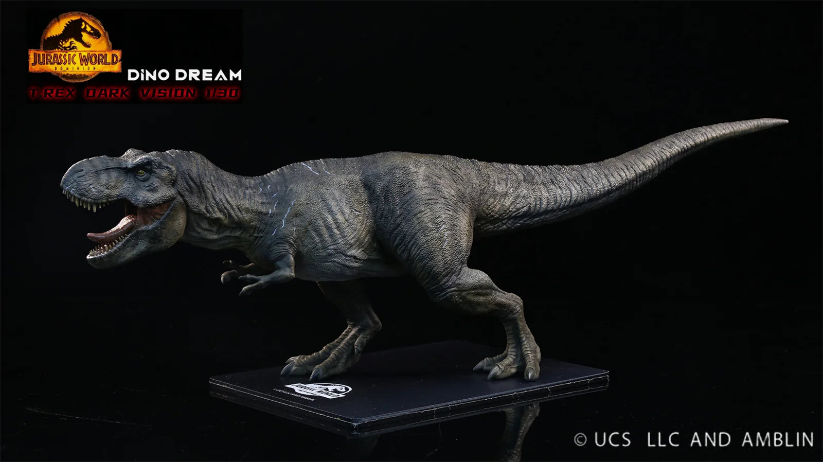 Dino Dream Jurassic World Dominion Tyranosaurus Rex Dark Version 1/30 Scale Resin Model