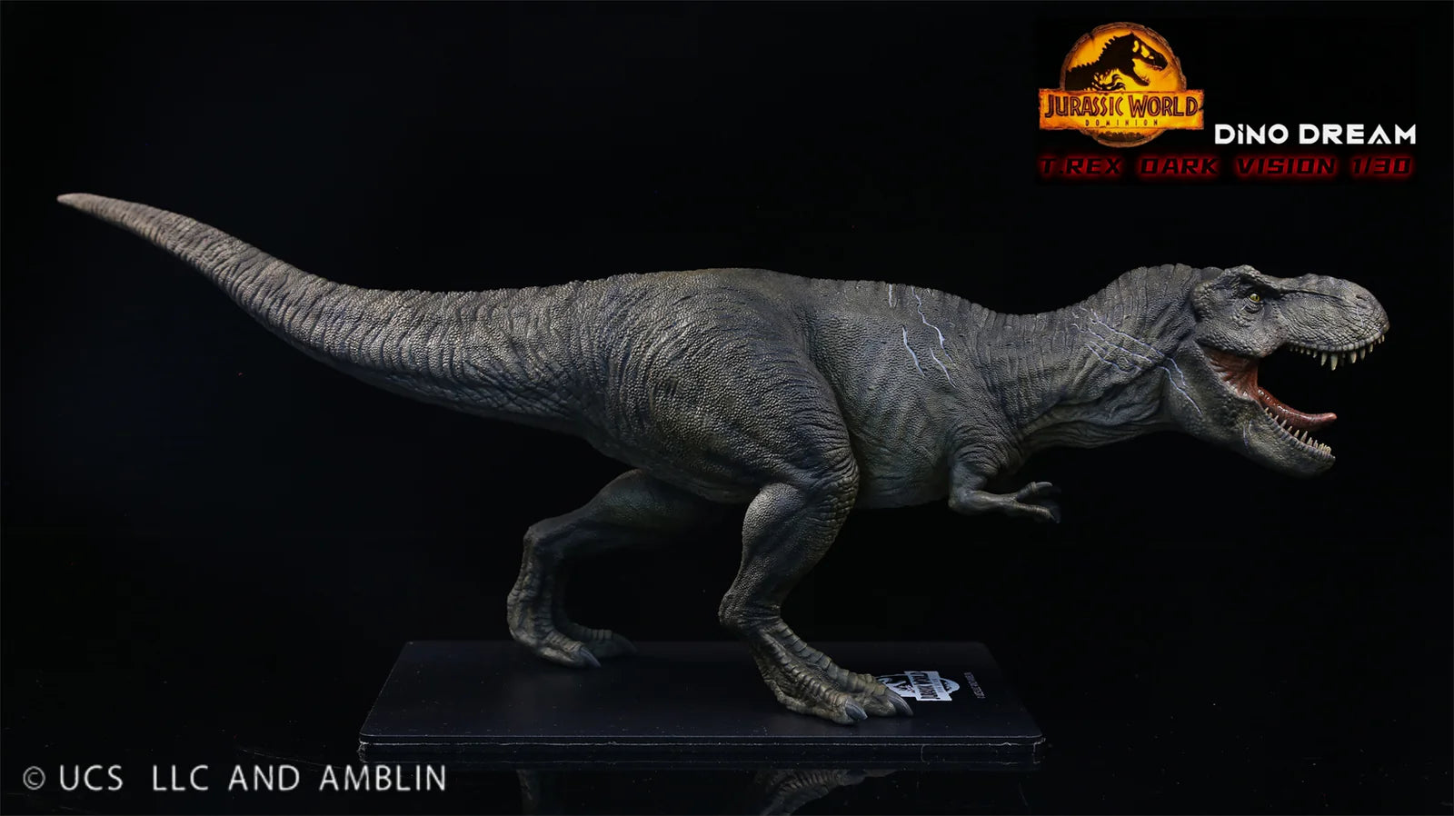 Dino Dream Jurassic World Dominion Tyranosaurus Rex Dark Version 1/30 Scale Resin Model