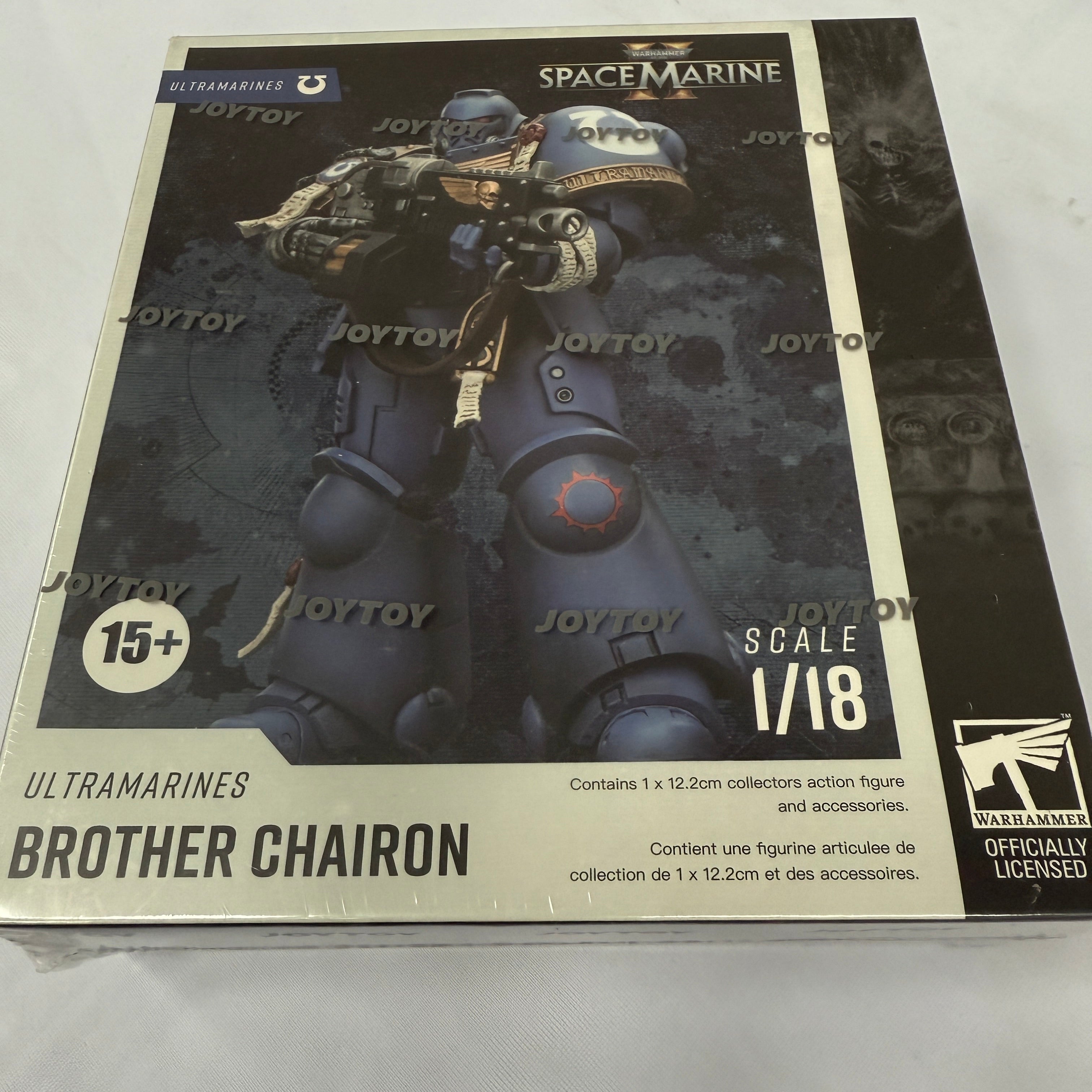 JOYTOY 1/18 Warhammer Space Marine 2 Ultramarines Brother Chairon
