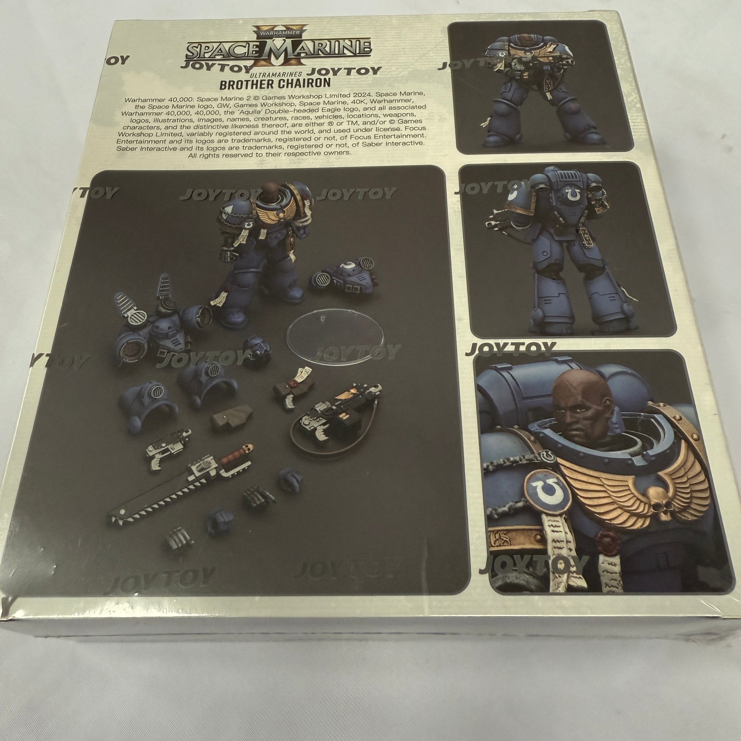 JOYTOY 1/18 Warhammer Space Marine 2 Ultramarines Brother Chairon