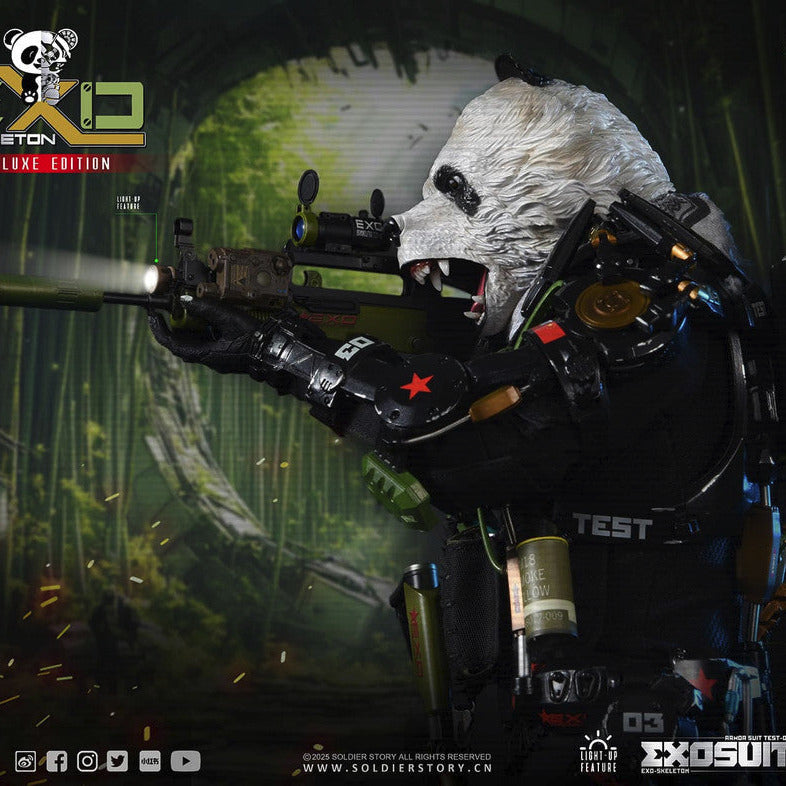 PRE-ORDER Soldier Story EXO-Skeleton Armor Suit Test-03 Panda Division DX Version 1/6 Scale Collectible Figure