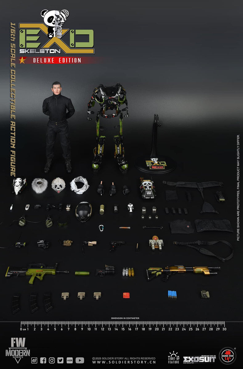 PRE-ORDER Soldier Story EXO-Skeleton Armor Suit Test-03 Panda Division DX Version 1/6 Scale Collectible Figure
