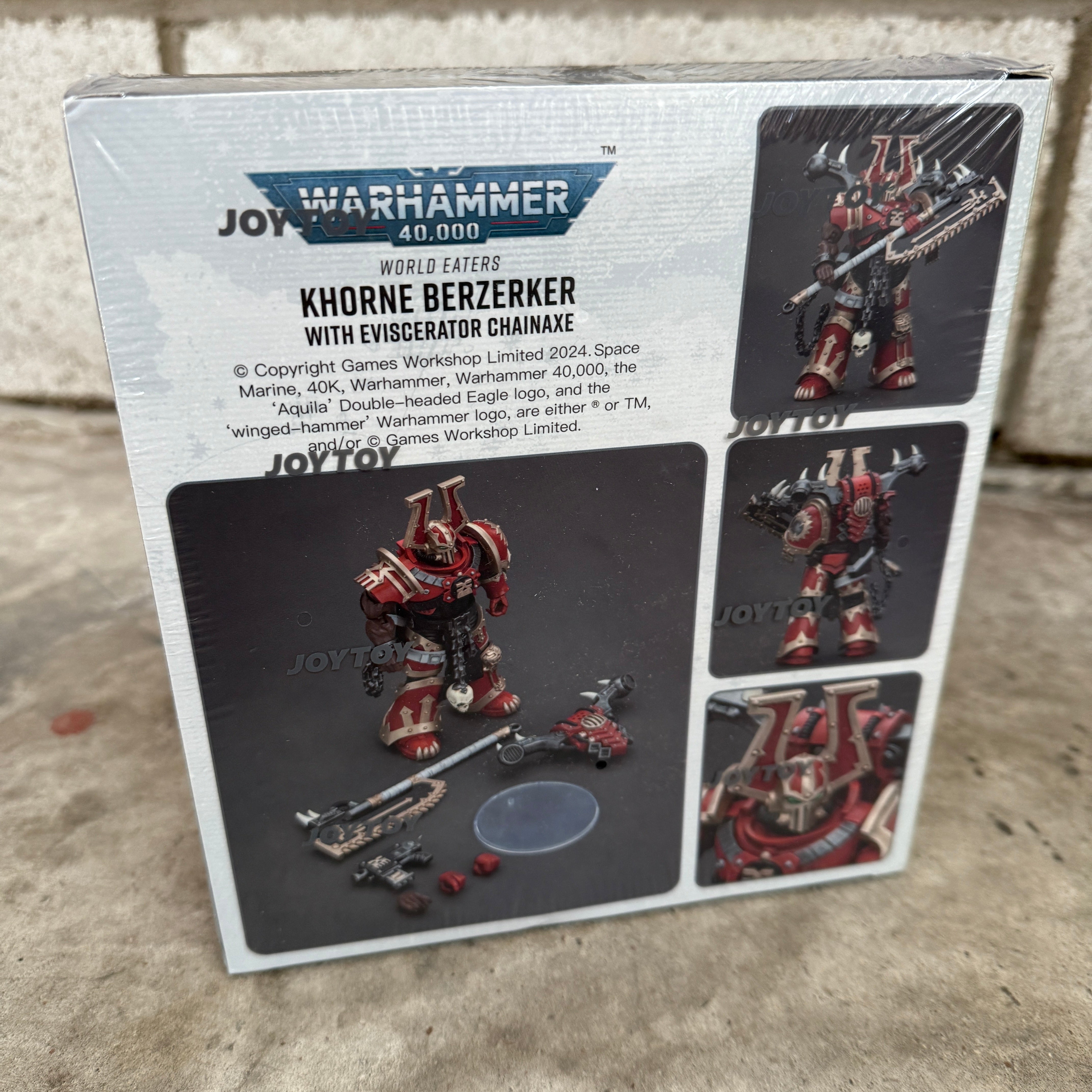 JOYTOY 1/18 Warhammer World Eaters Khorne Berzerker with Eviscerator Chainaxe