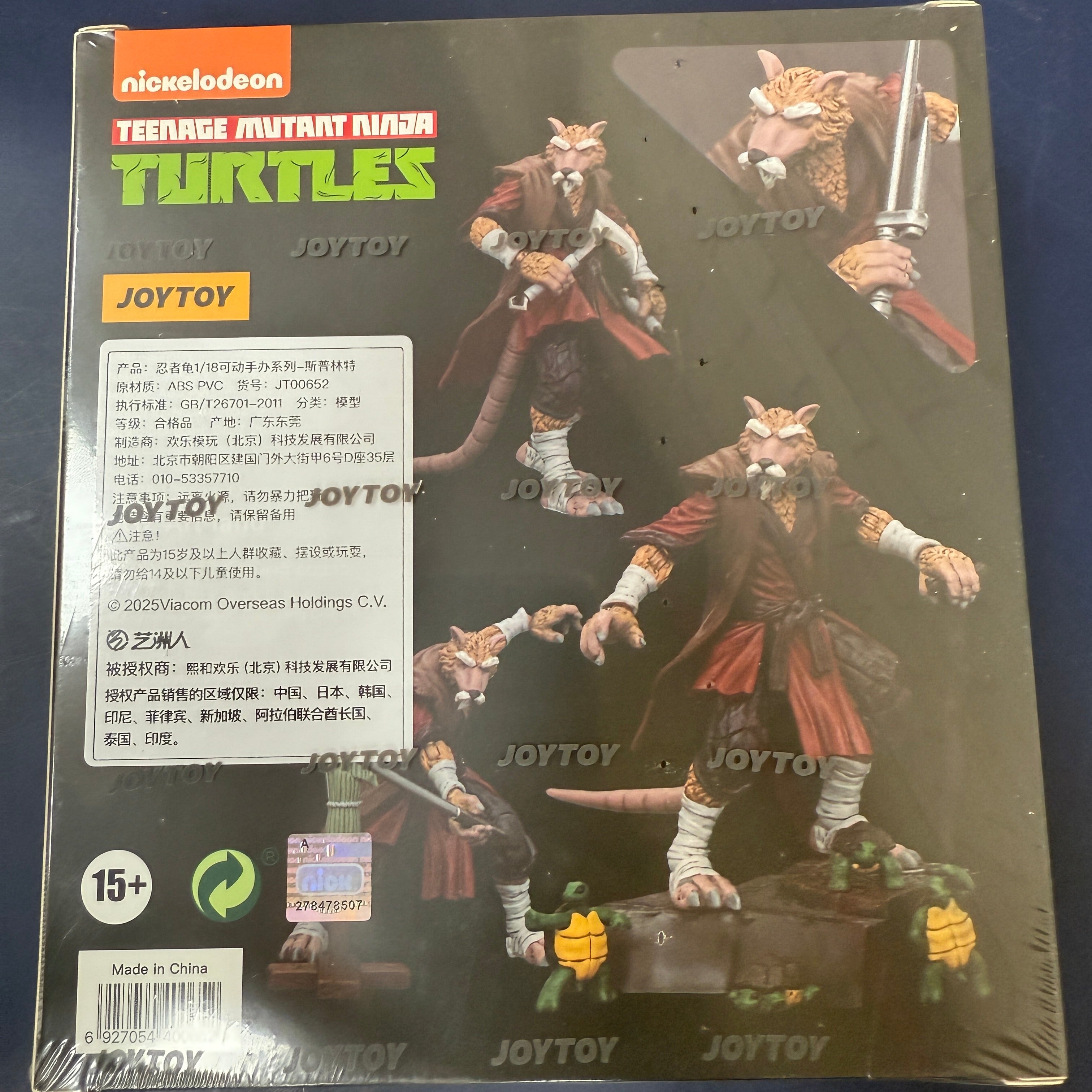 JOYTOY Teenage Mutant Ninja Turtles Splinter Action Figure