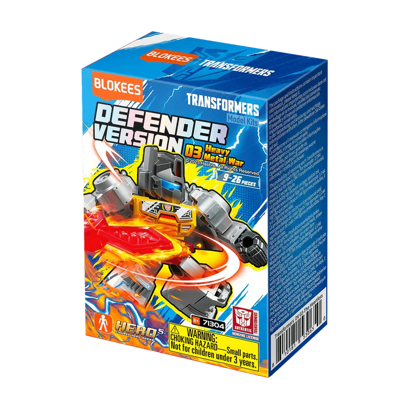 Transformers Blokees Defender Version 3 Heavy Metal War SINGLE BLIND BOX FIGURE