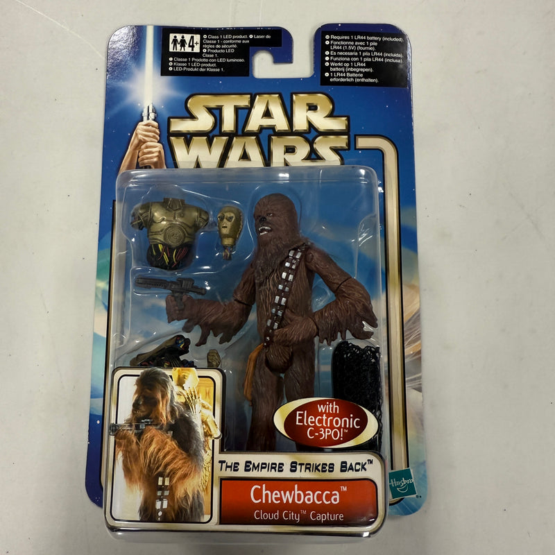 Star Wars Saga Collection Chewbacca cloud City with electronic C-3PO
