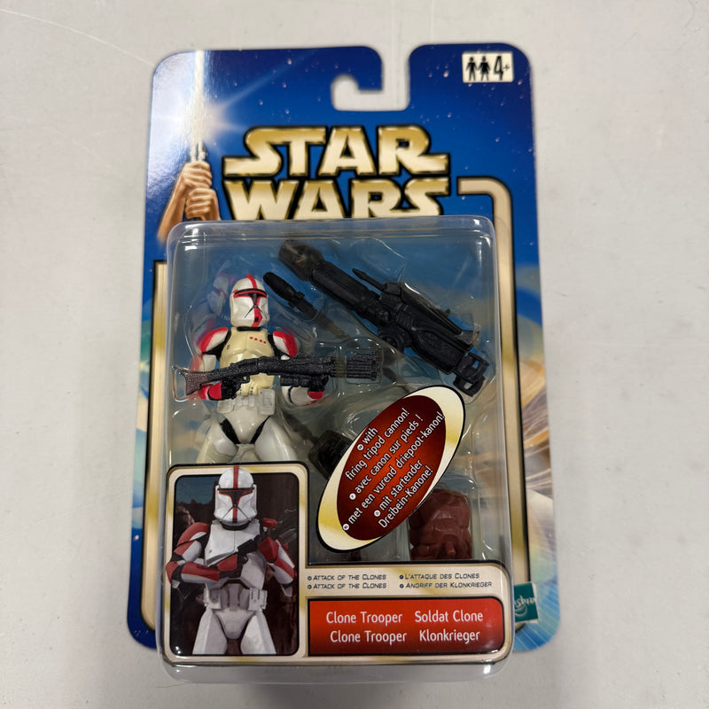 Star Wars Saga Collection Clone Trooper With Tripod Cannon Attack Of The Clones