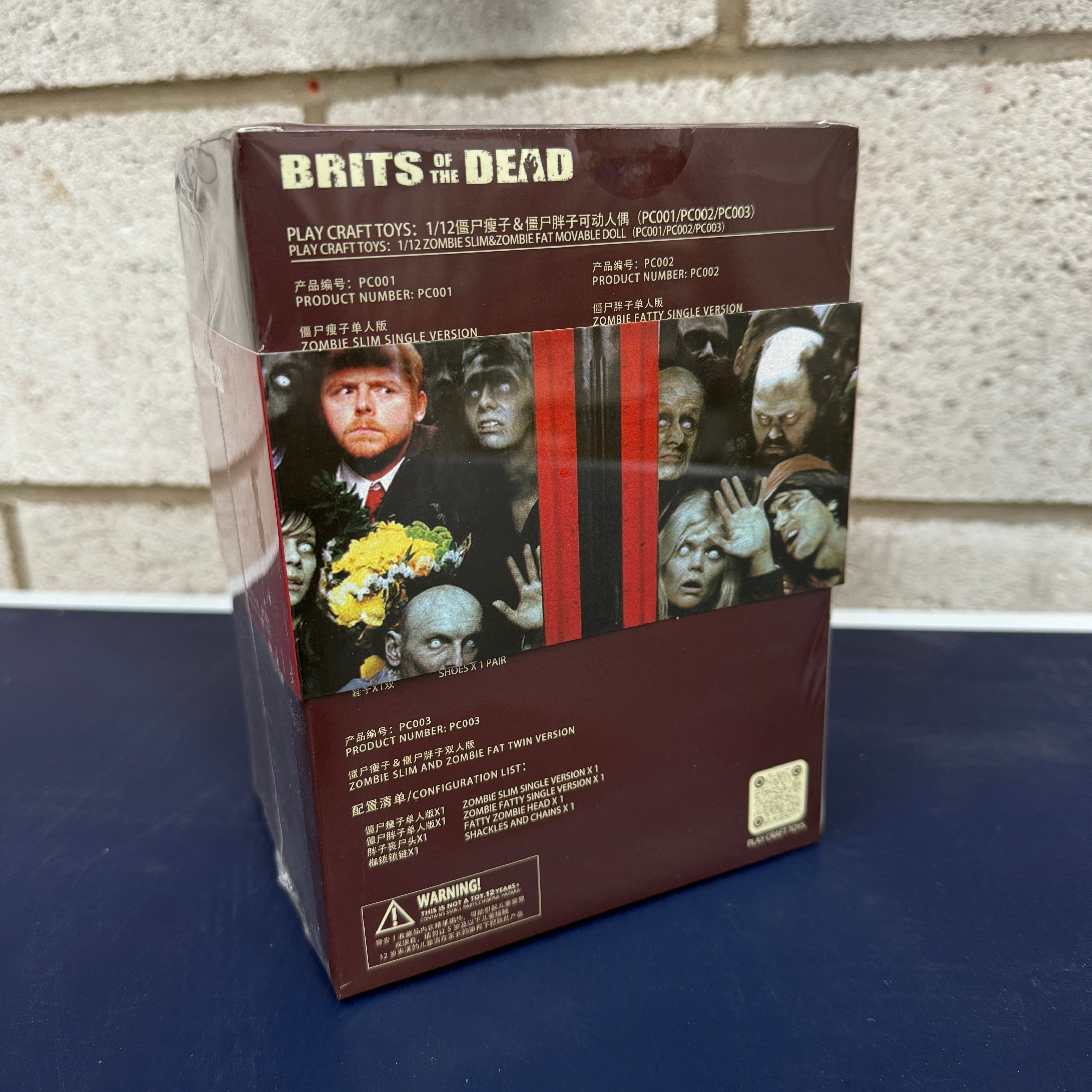 Play Craft Toys Brits of the Dead Shaun and Ed 2-Pack 1/12 Scale Collectible Figure Set