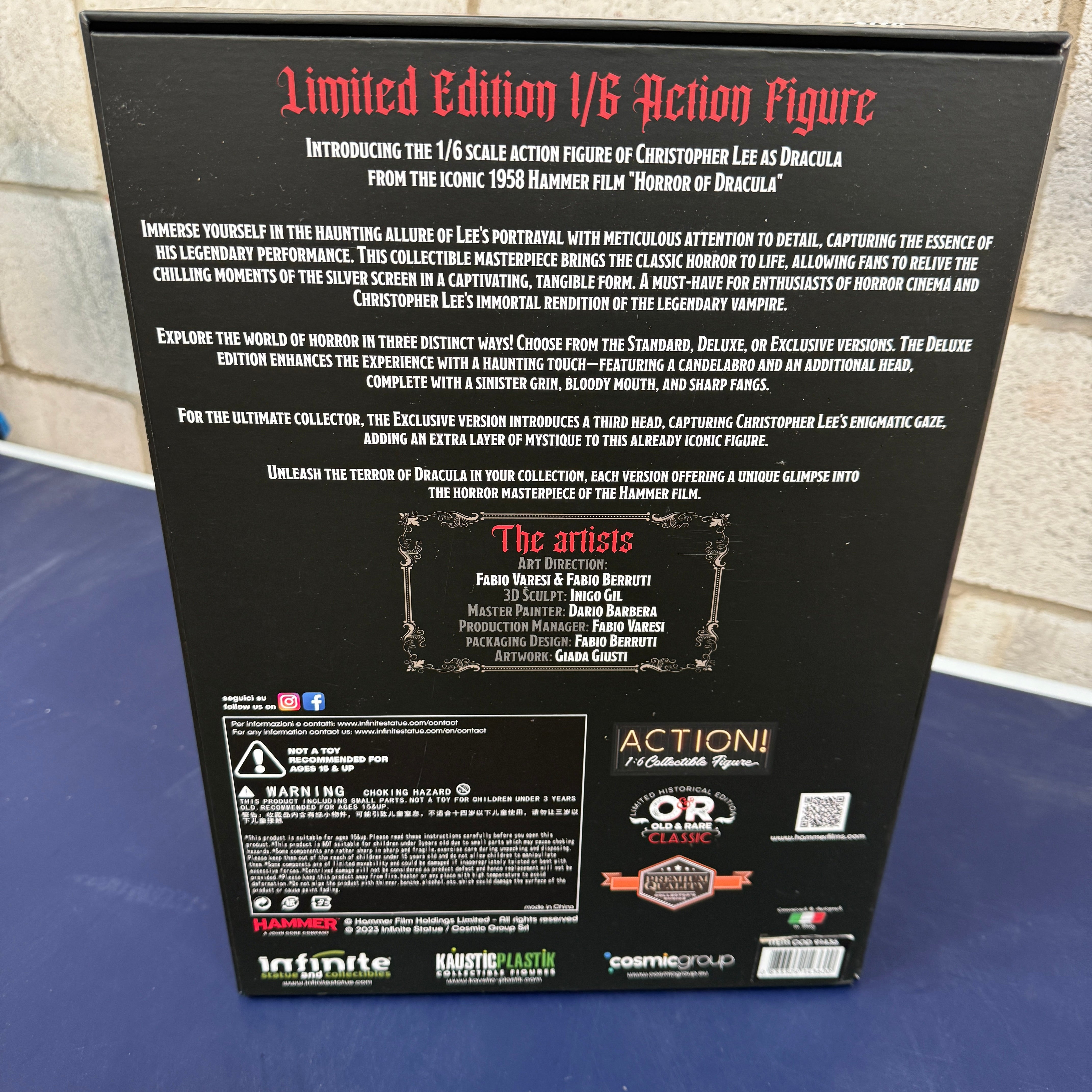 Kaustik Plastic Infinite Statue Christopher Lee as Dracula 1/6 Scale Collectible Figure